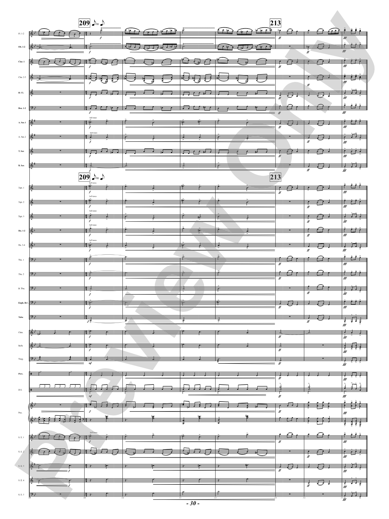 Ukrainian Bell Carol (Featuring a Small Woodwind Ensemble or Piano with Band): Concert Band Conductor Score & Parts