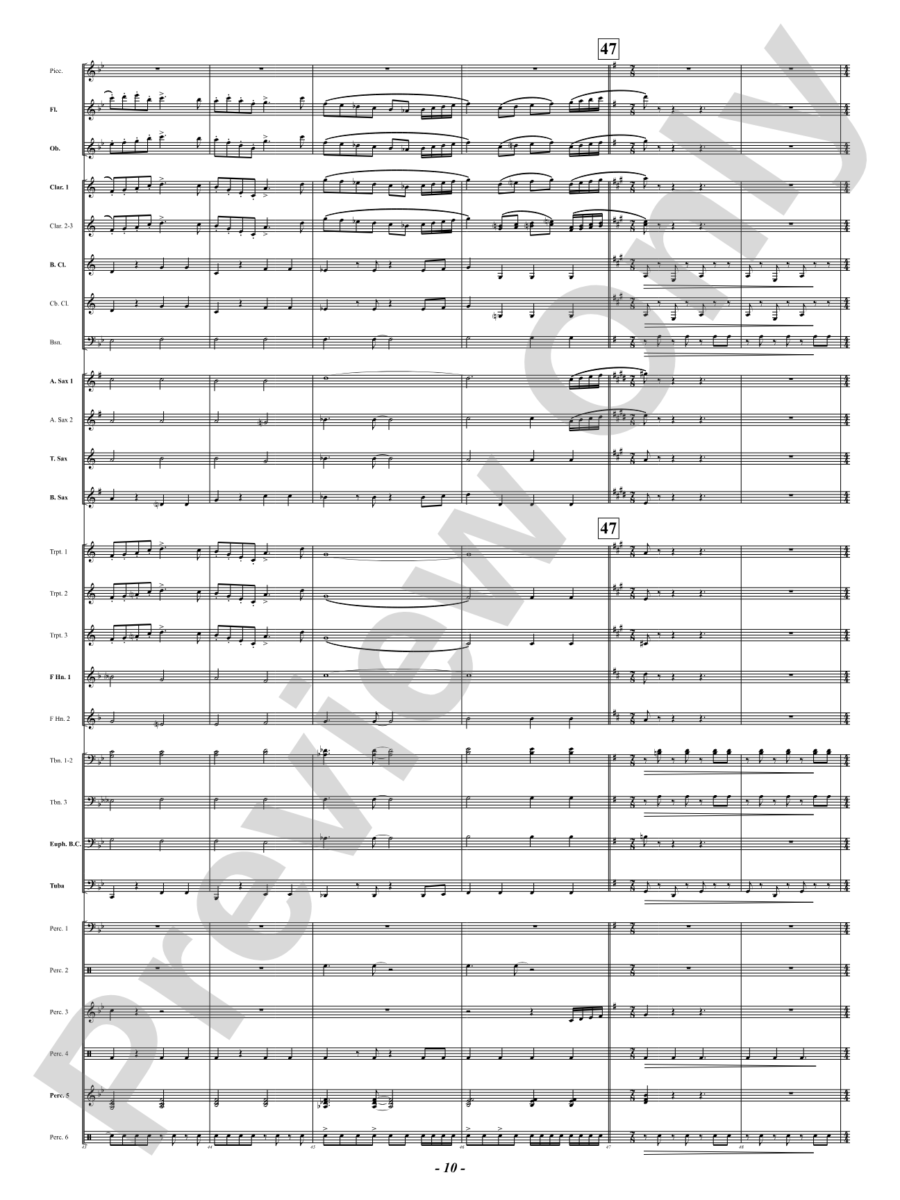 Se-SAW: Concert Band Conductor Score & Parts