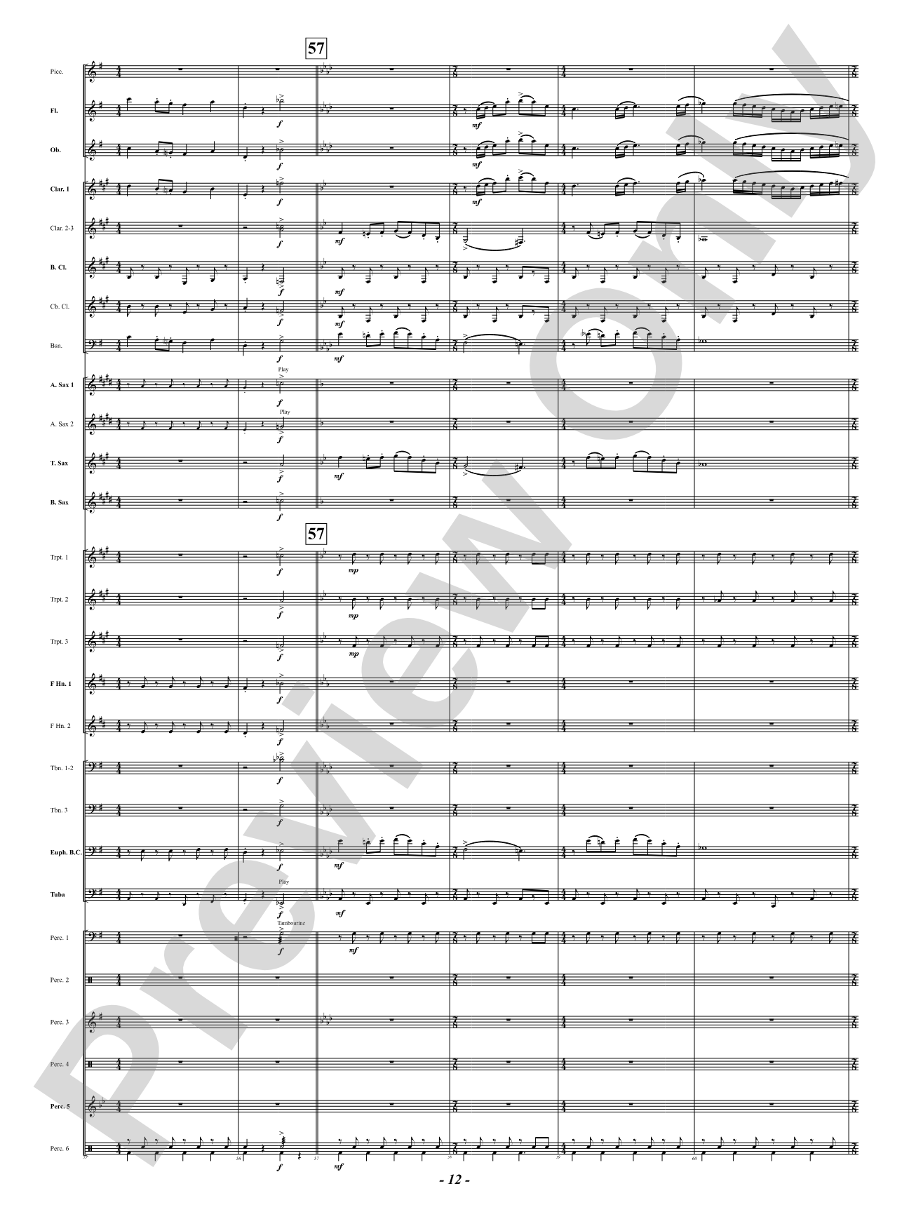 Se-SAW: Concert Band Conductor Score & Parts