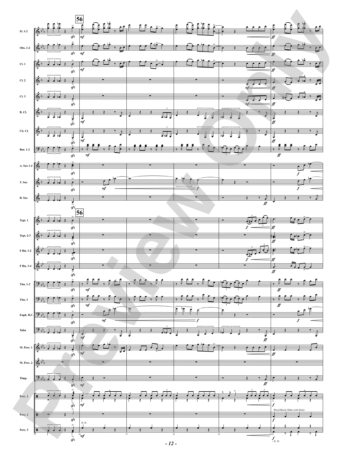 Mississippi Blue: Concert Band Conductor Score & Parts