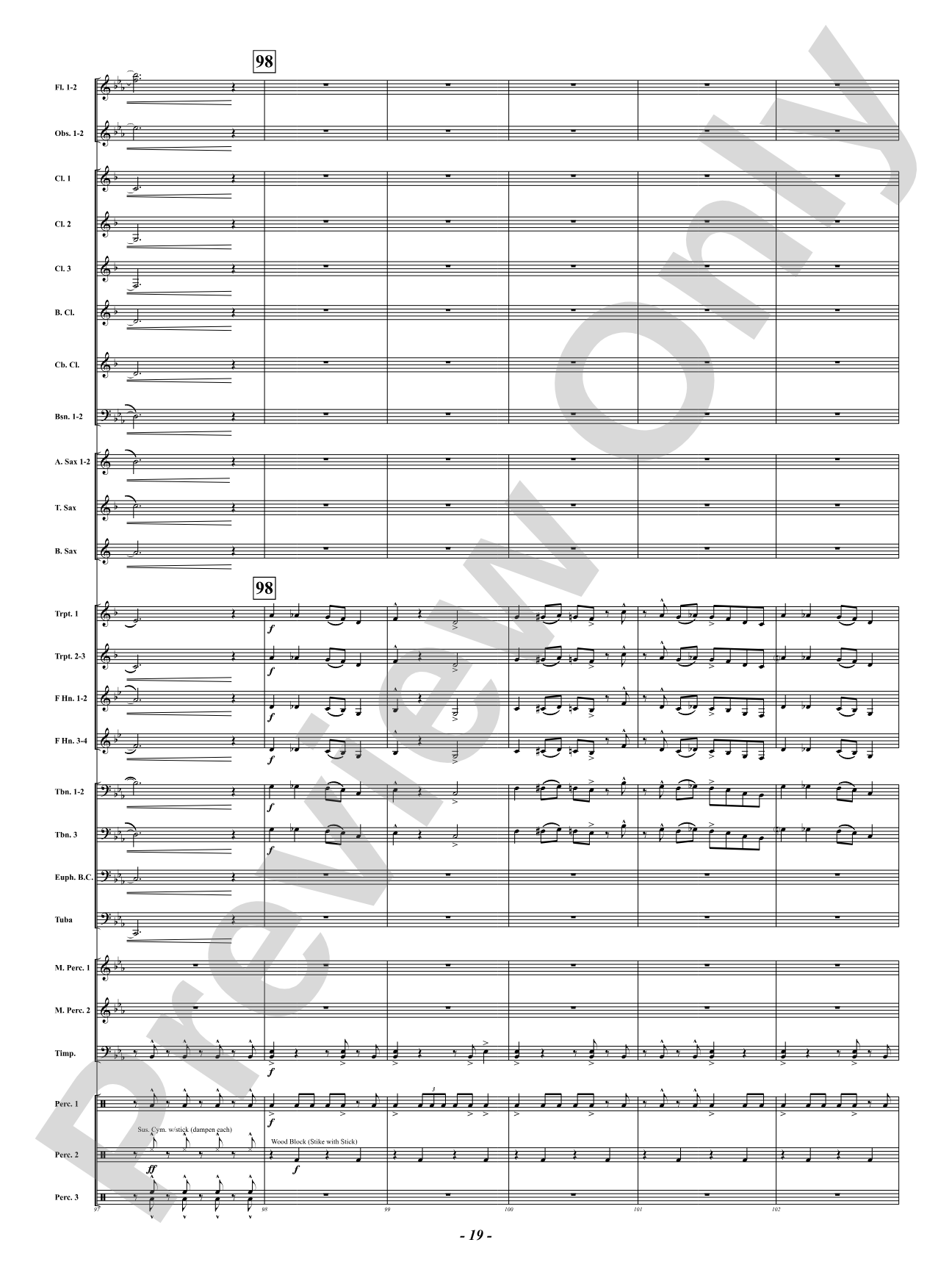 Mississippi Blue: Concert Band Conductor Score & Parts