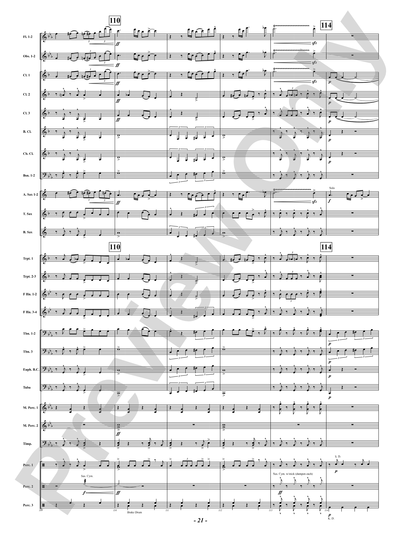Mississippi Blue: Concert Band Conductor Score & Parts