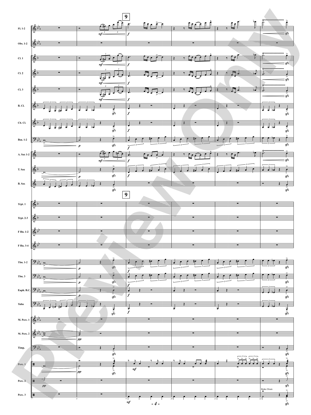 Mississippi Blue: Concert Band Conductor Score & Parts