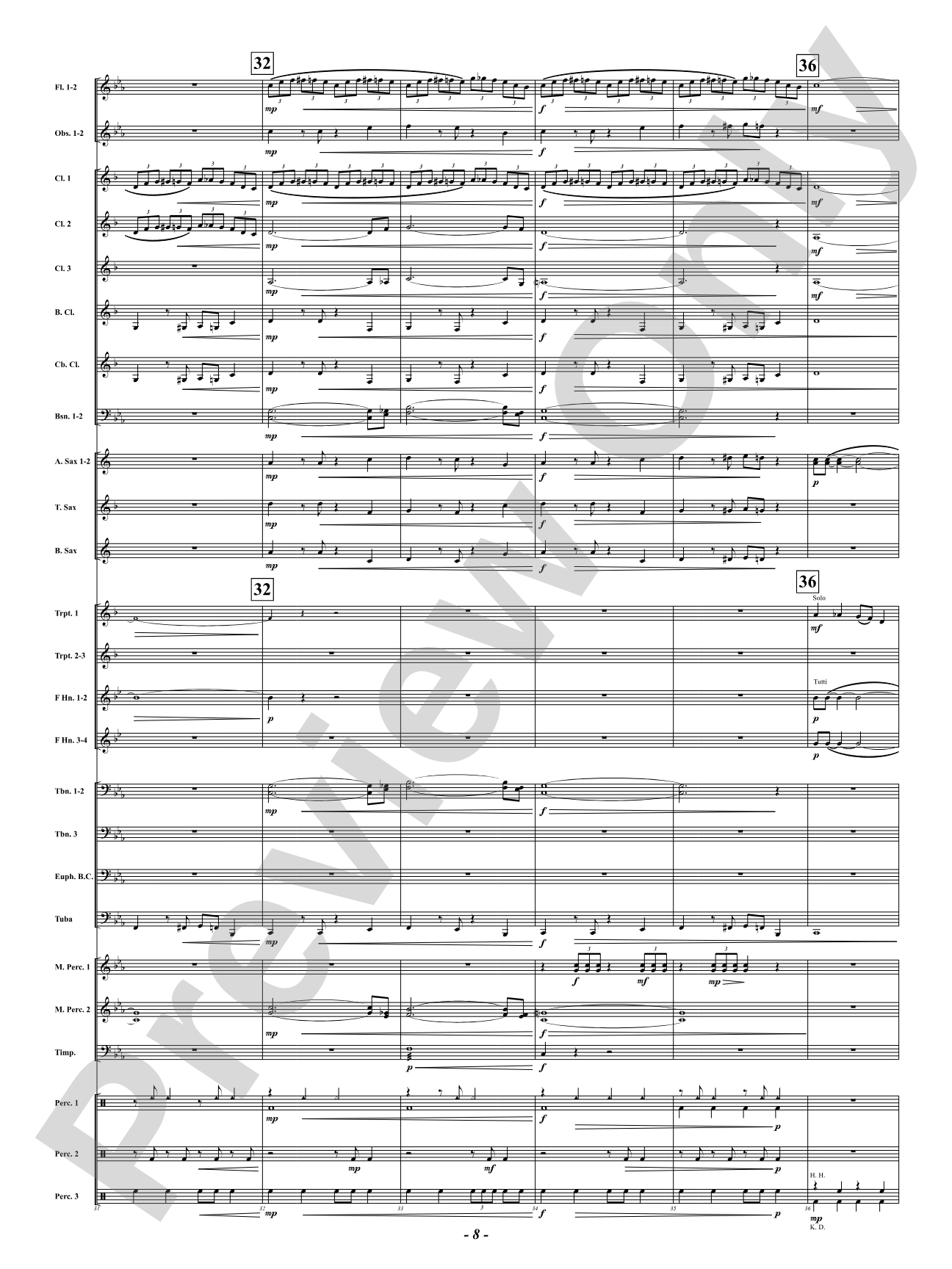 Mississippi Blue: Concert Band Conductor Score & Parts