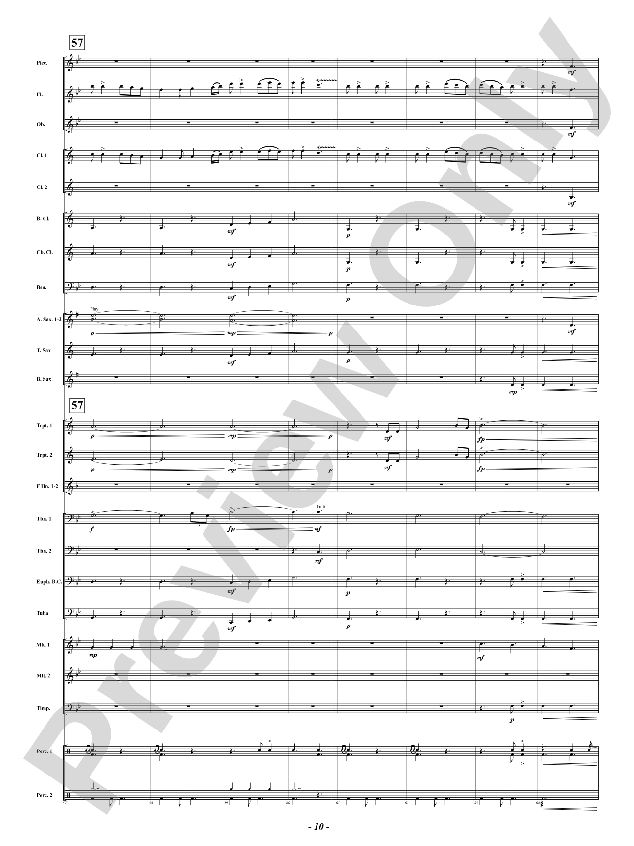 When Grace Shines Brightly - ("Amazing Grace"): Concert Band Conductor Score & Parts