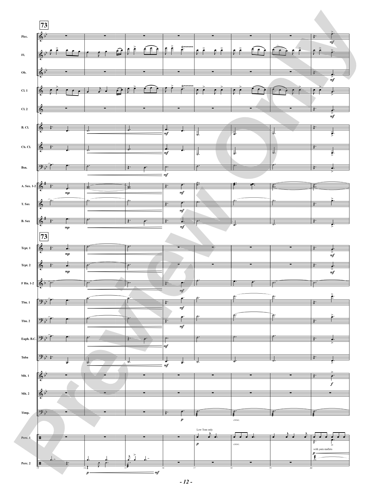 When Grace Shines Brightly - ("Amazing Grace"): Concert Band Conductor Score & Parts