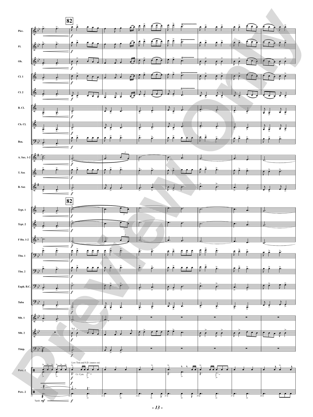 When Grace Shines Brightly - ("Amazing Grace"): Concert Band Conductor Score & Parts