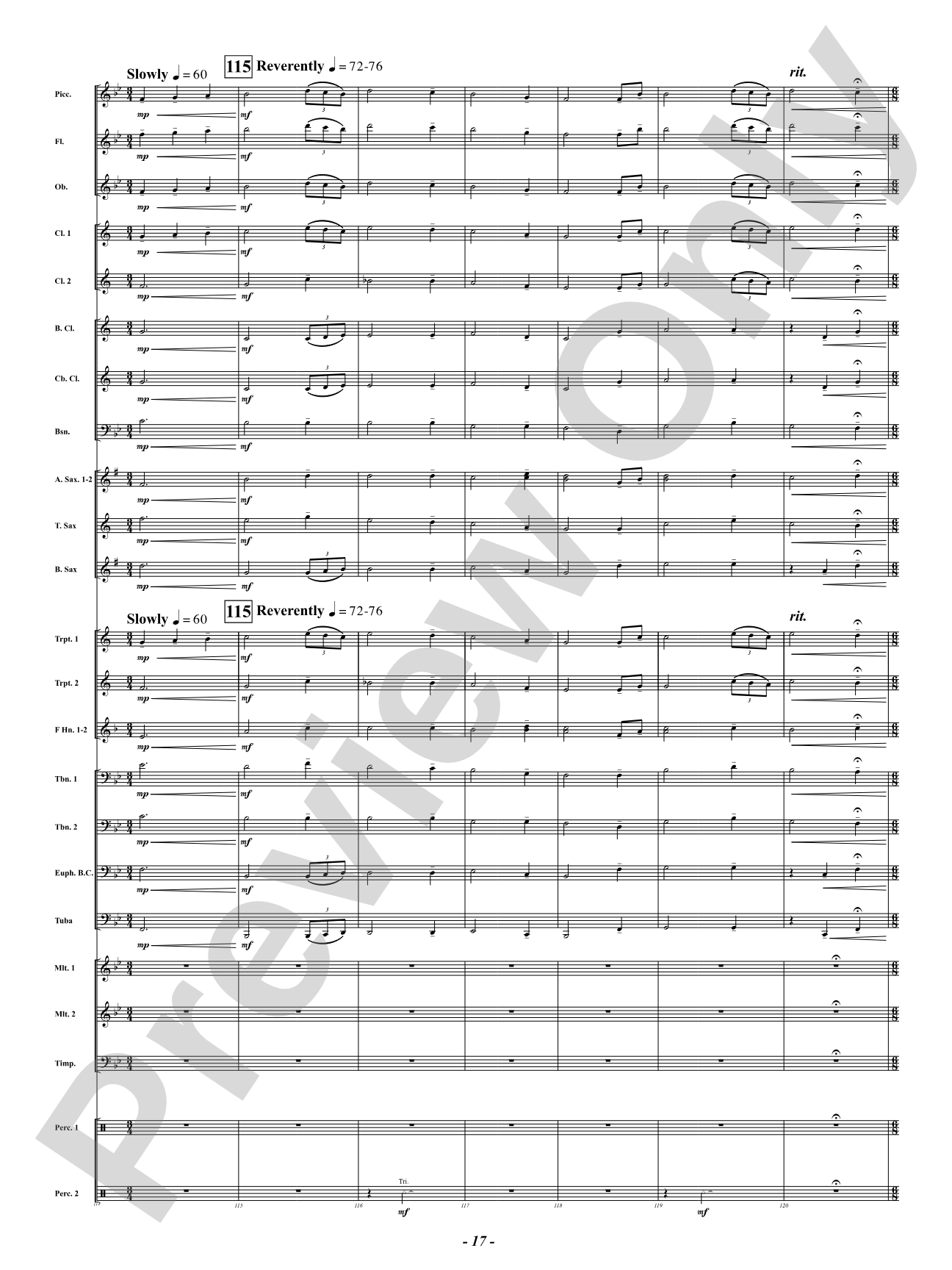 When Grace Shines Brightly - ("Amazing Grace"): Concert Band Conductor Score & Parts