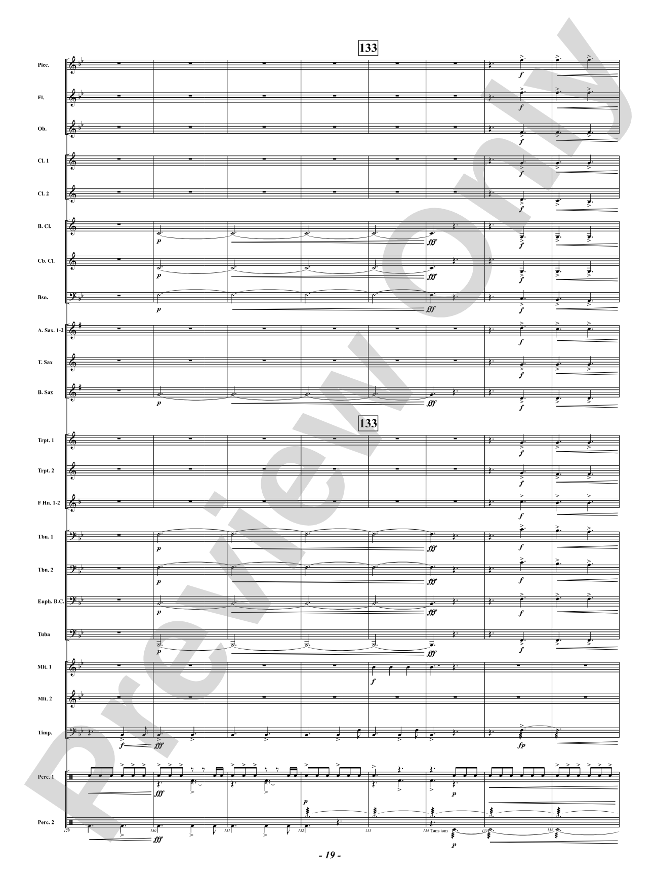 When Grace Shines Brightly - ("Amazing Grace"): Concert Band Conductor Score & Parts