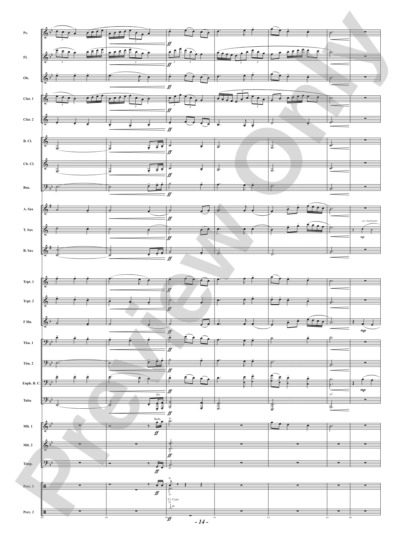 Red, White and Blue: Concert Band Conductor Score & Parts