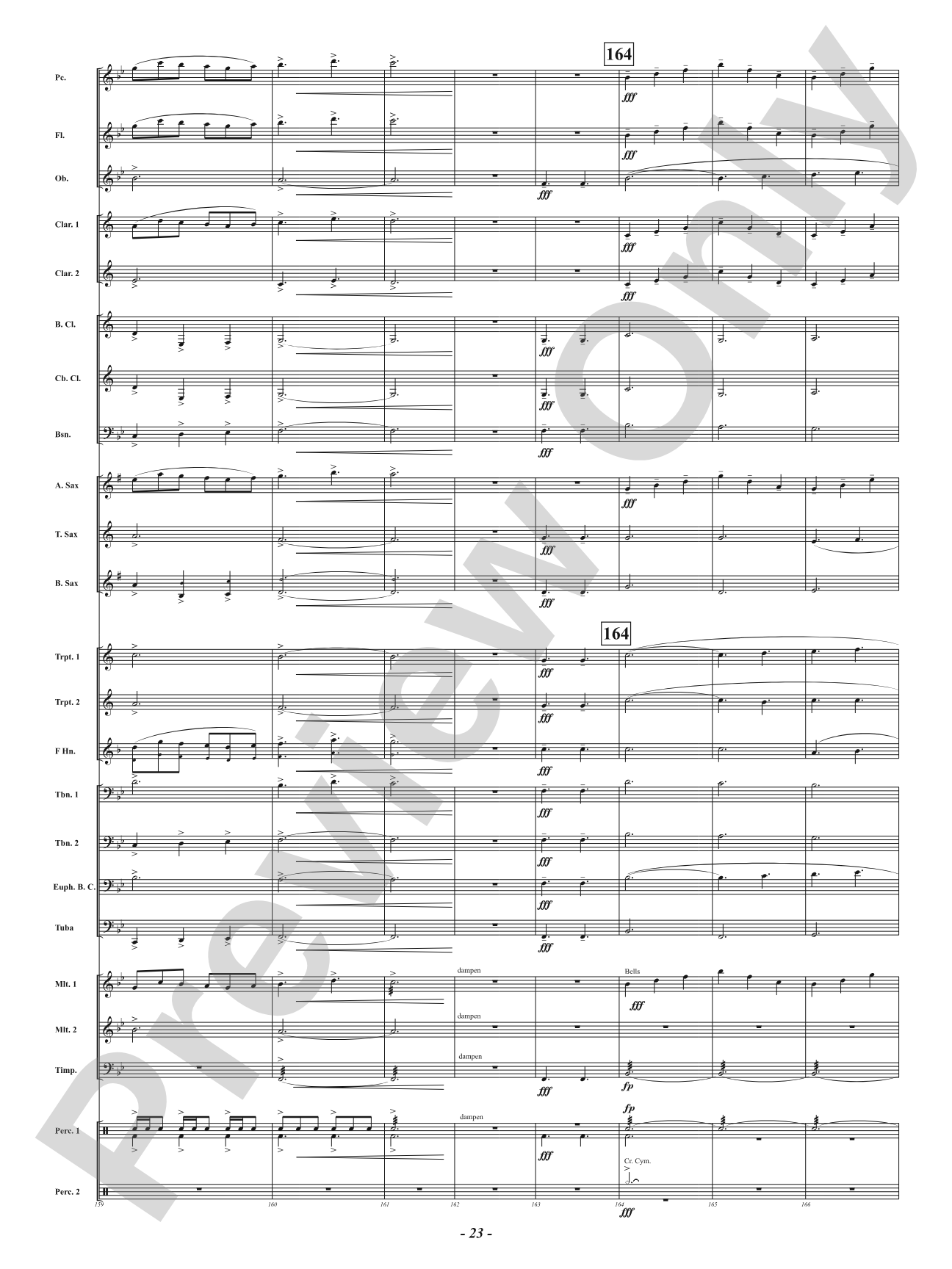 Red, White and Blue: Concert Band Conductor Score & Parts
