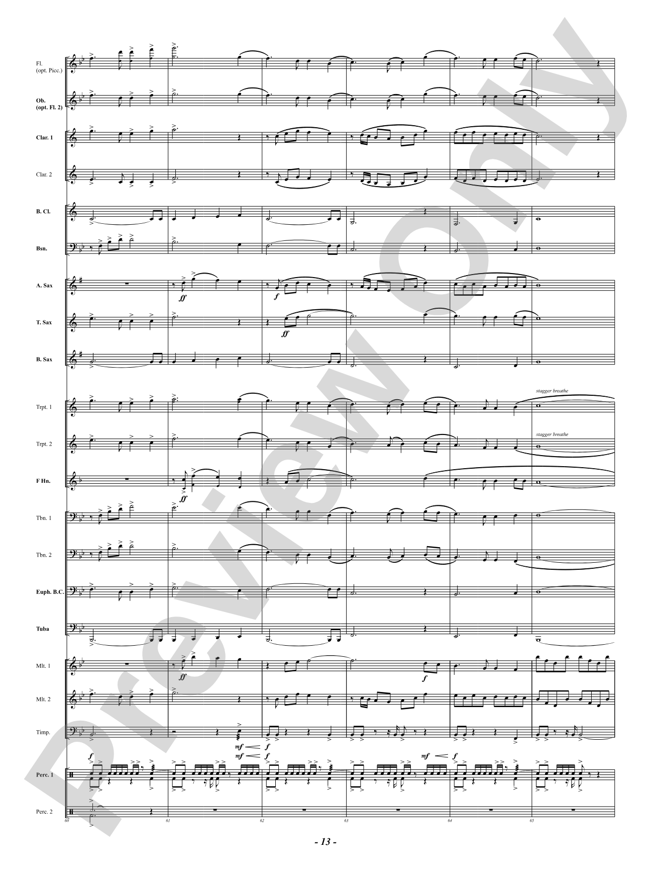For the Sake of Old Times ("Auld Lang Syne"): Score
