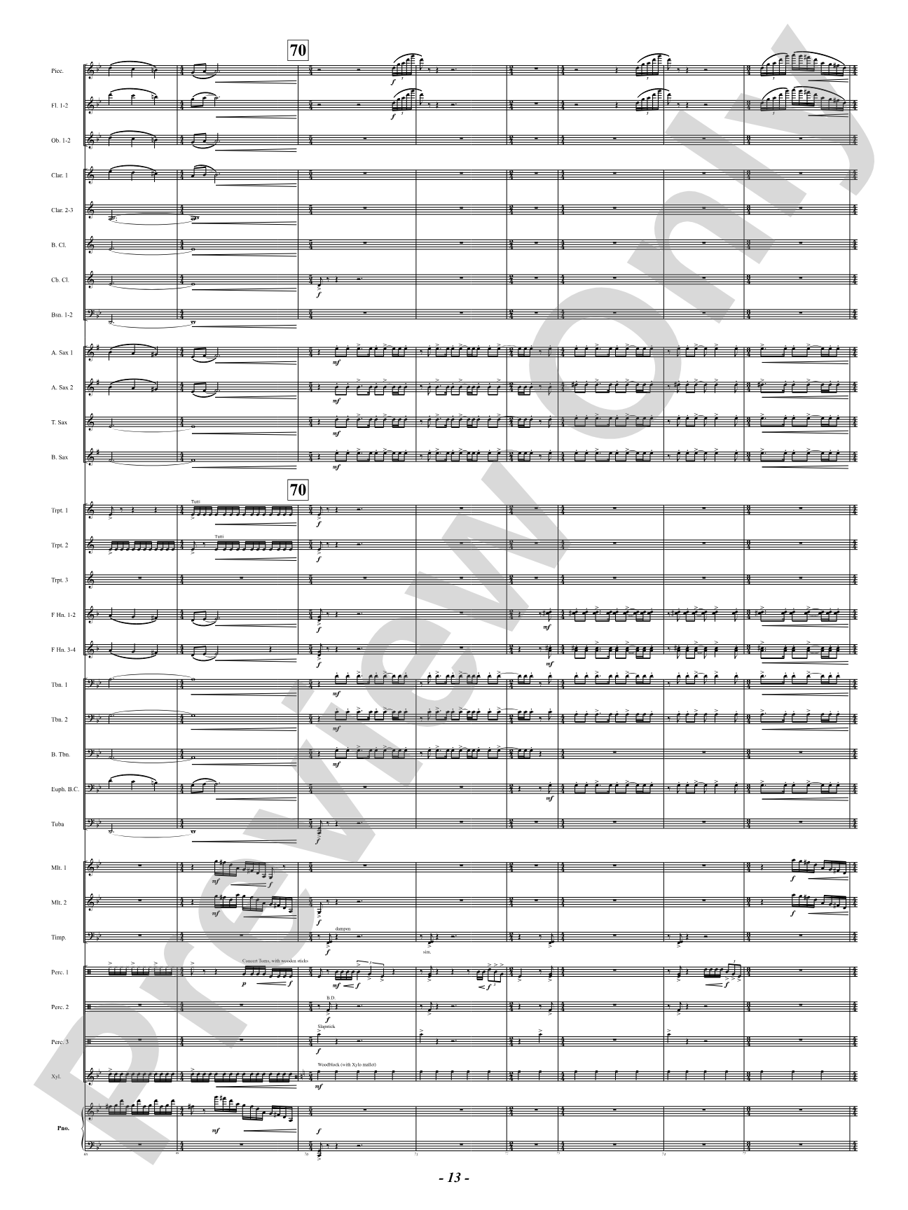 Luminosities: Concert Band Conductor Score & Parts