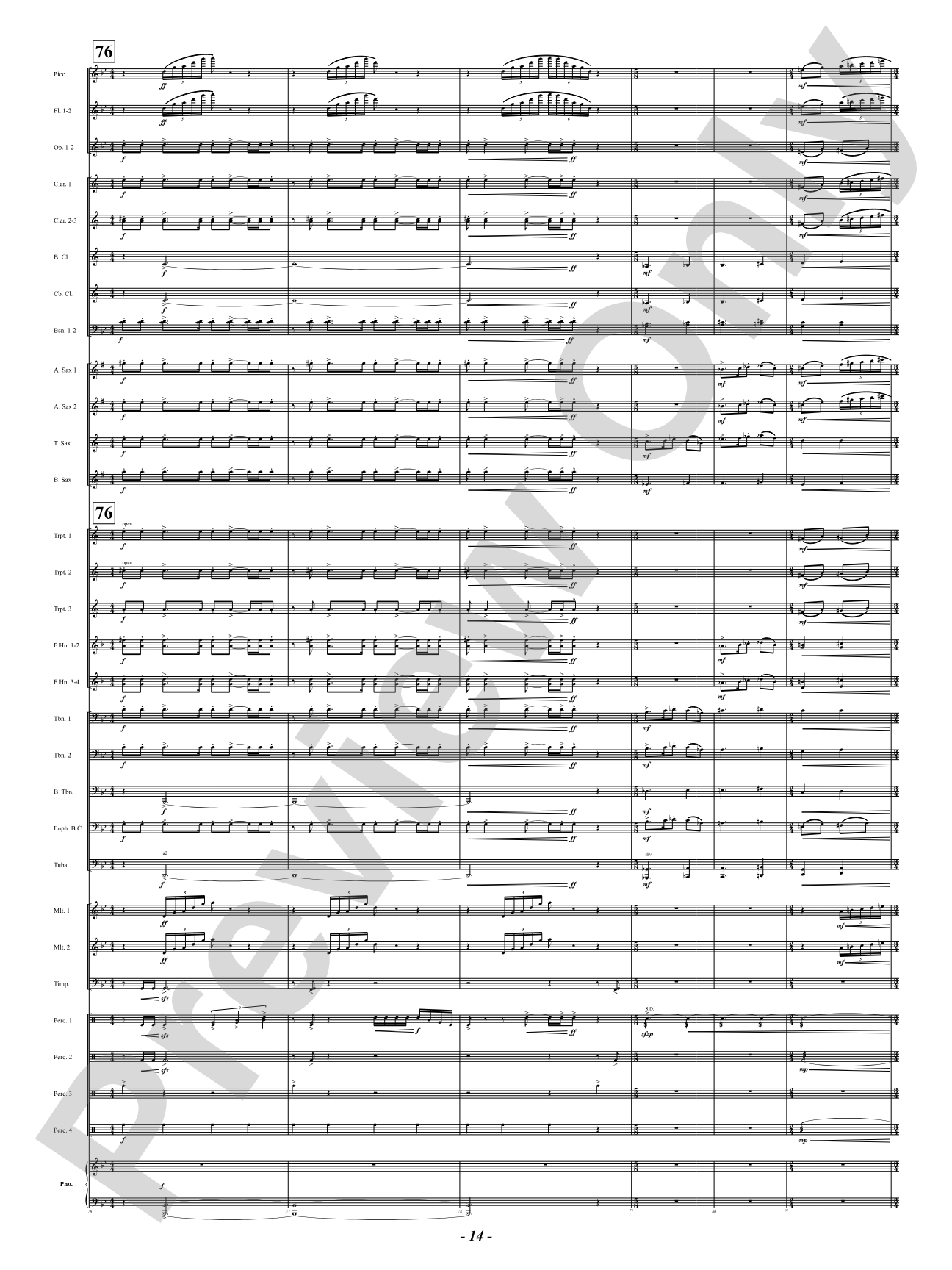 Luminosities: Concert Band Conductor Score & Parts