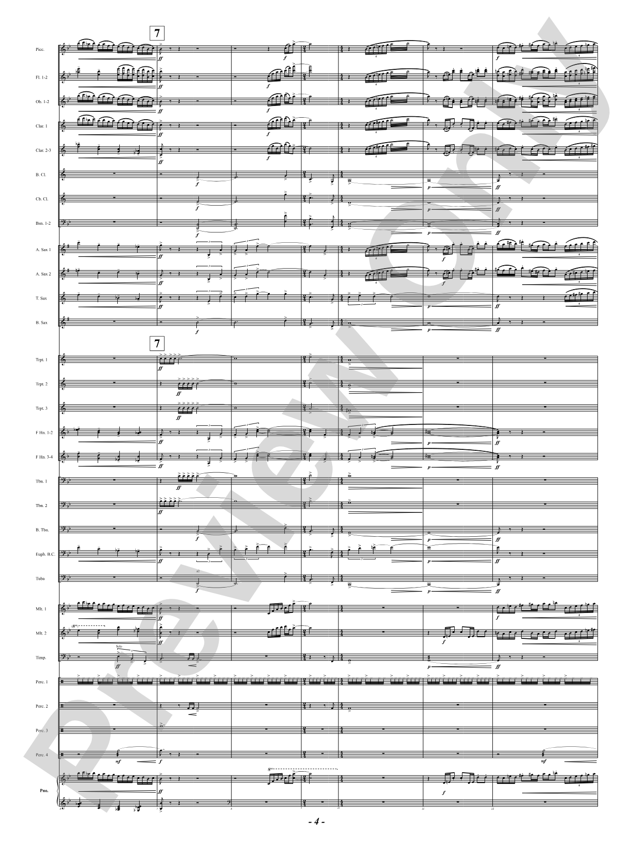 Luminosities: Concert Band Conductor Score & Parts