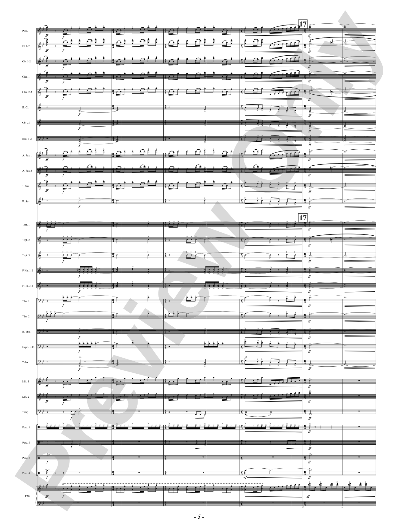 Luminosities: Concert Band Conductor Score & Parts