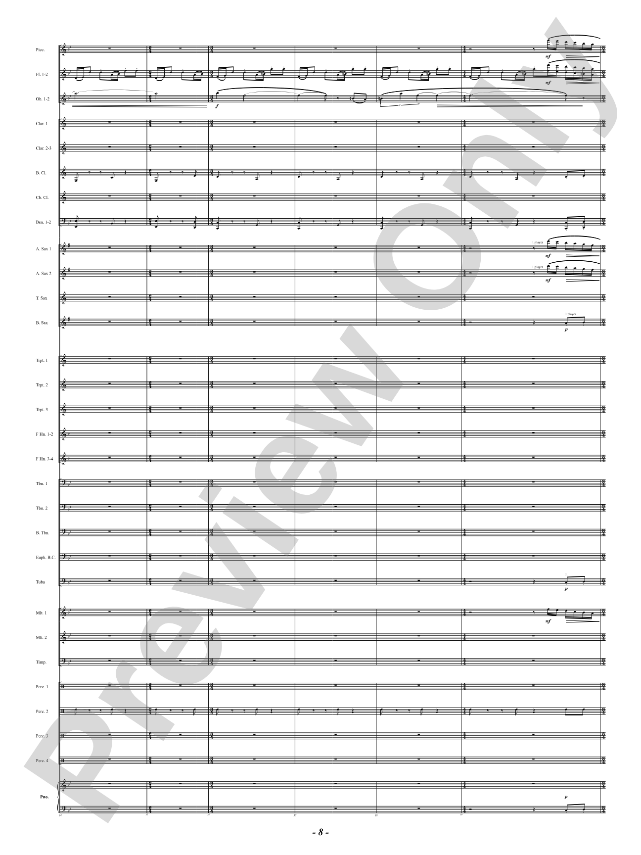 Luminosities: Concert Band Conductor Score & Parts