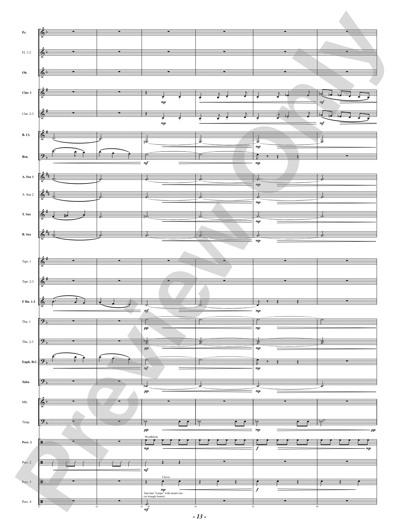 Prophetic Dances: Concert Band Conductor Score & Parts