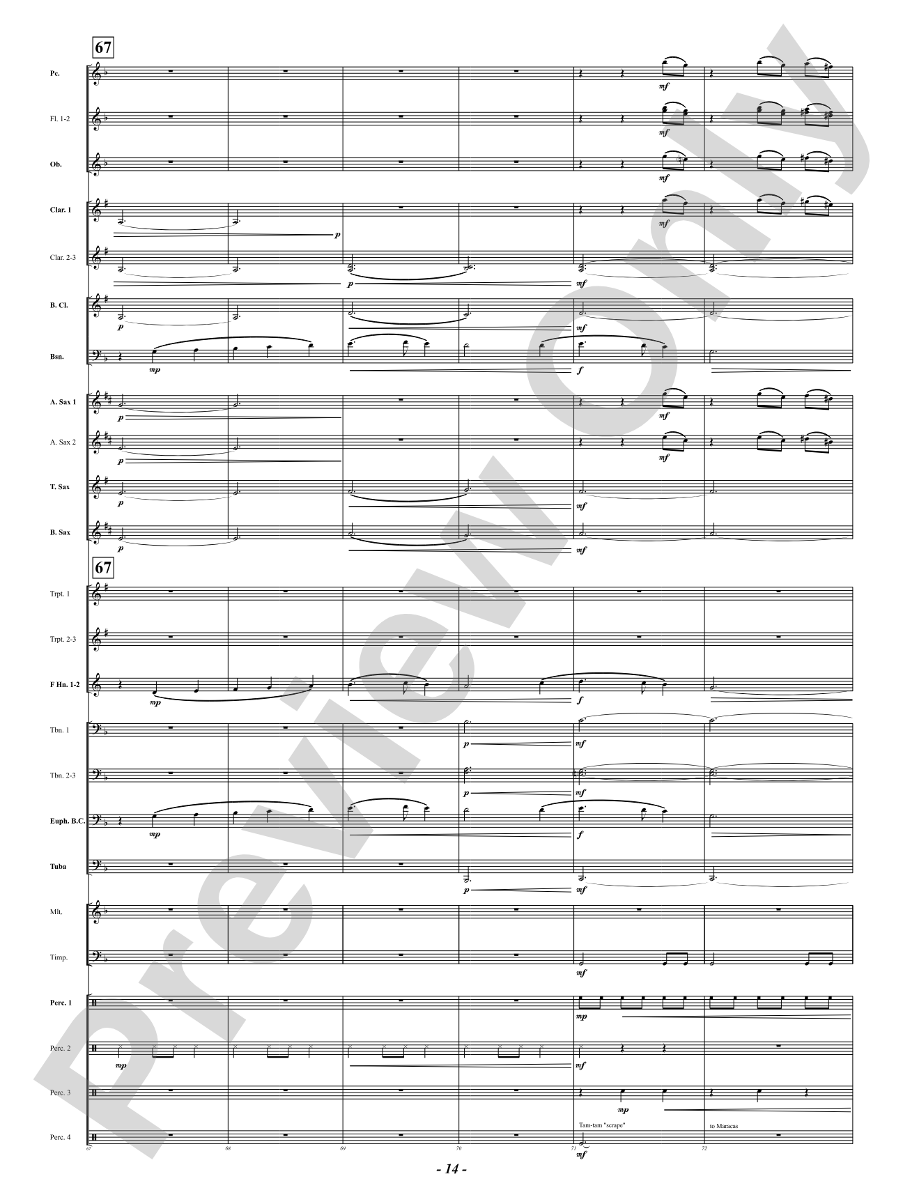 Prophetic Dances: Concert Band Conductor Score & Parts