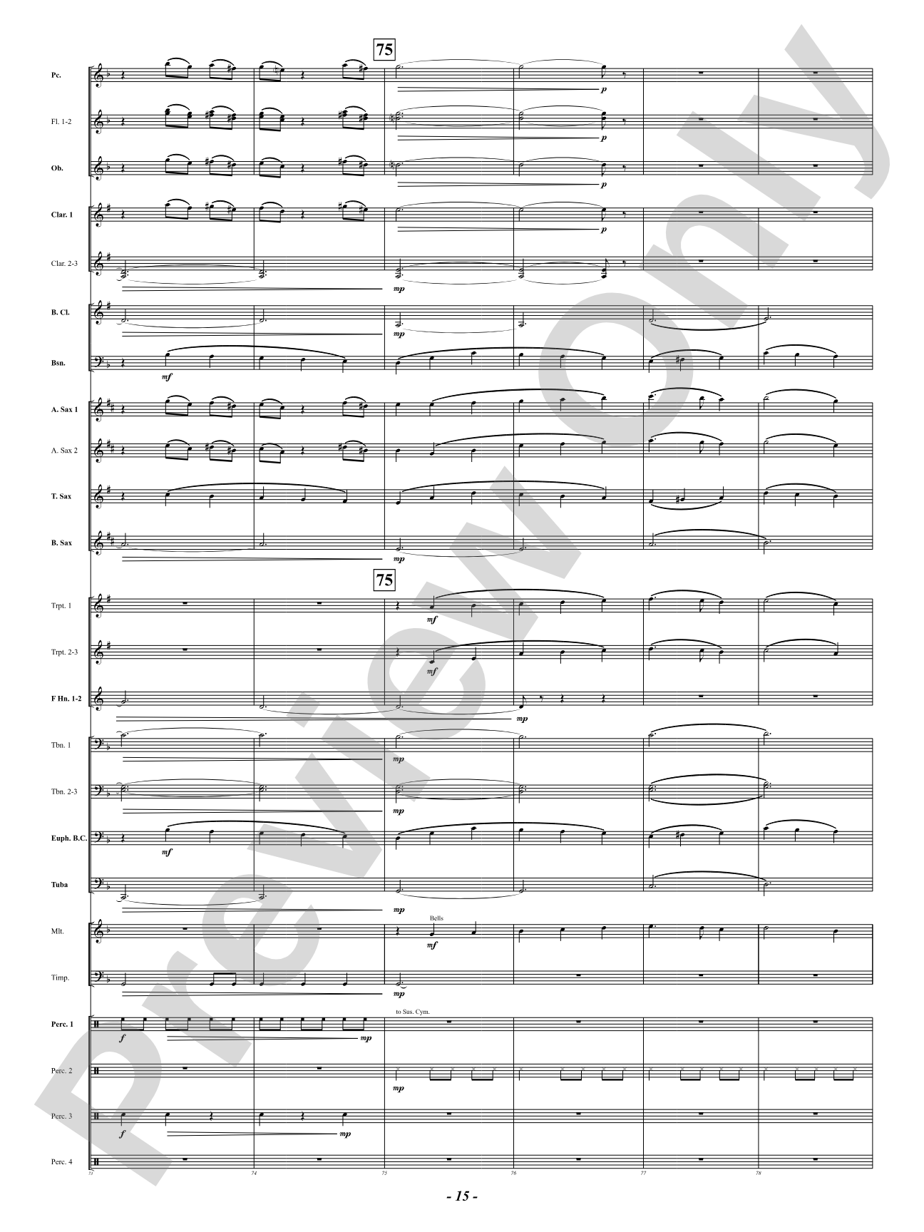 Prophetic Dances: Concert Band Conductor Score & Parts