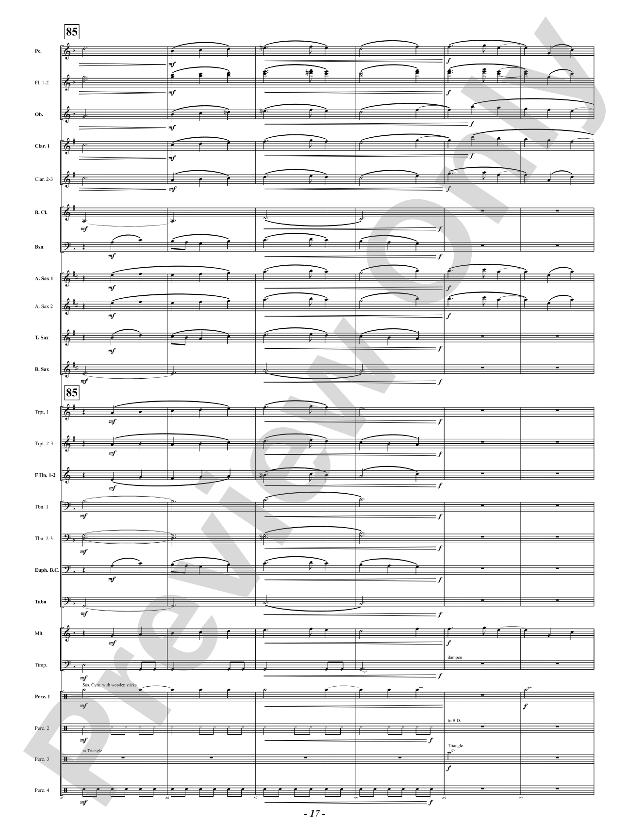 Prophetic Dances: Concert Band Conductor Score & Parts