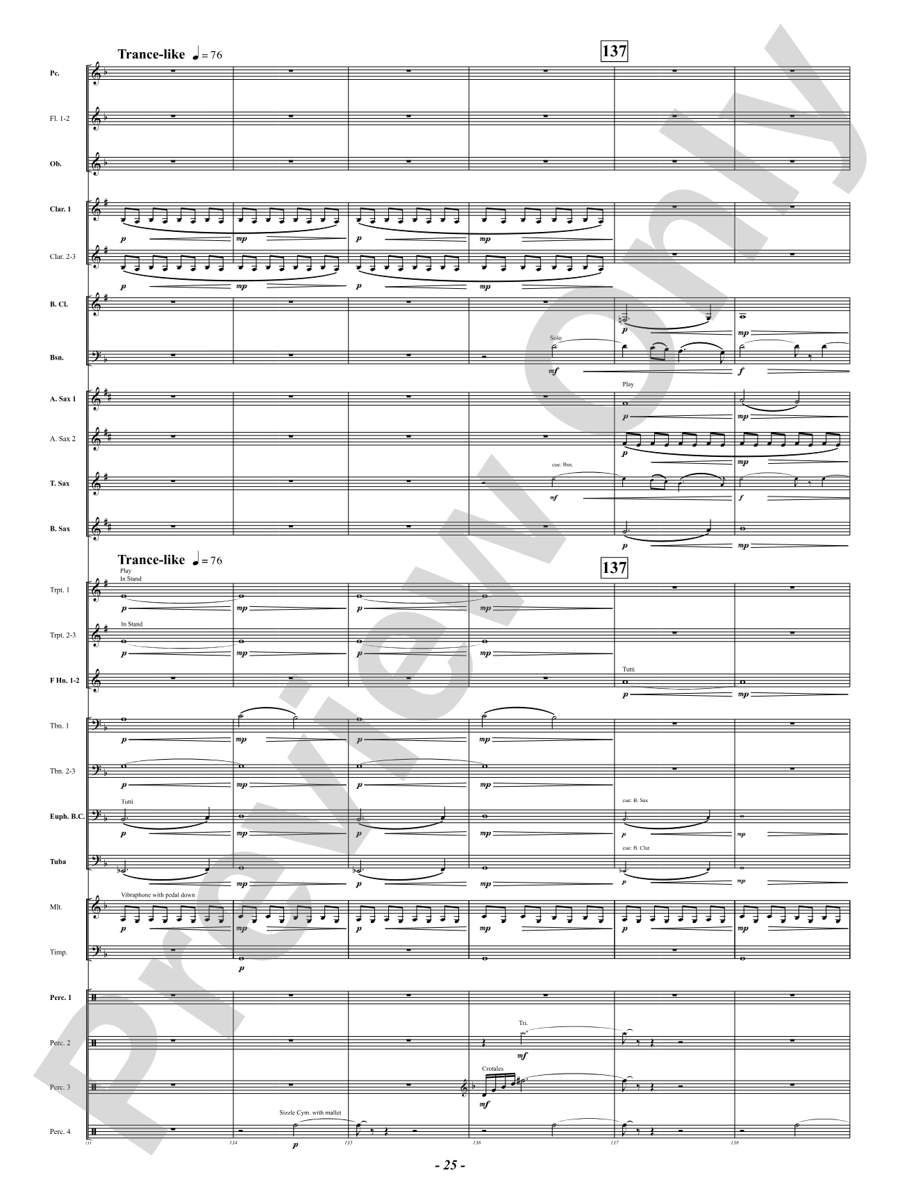 Prophetic Dances: Concert Band Conductor Score & Parts