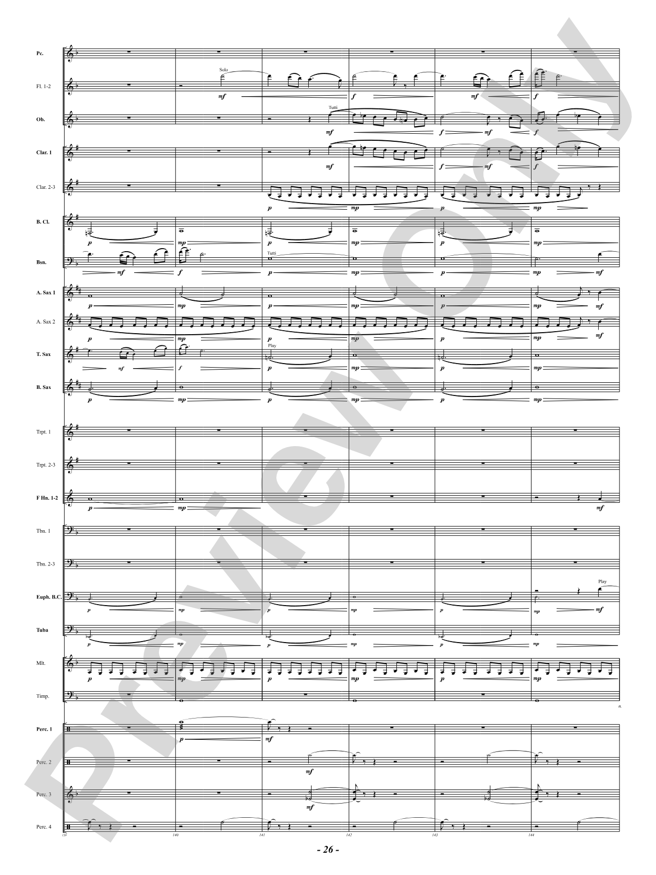 Prophetic Dances: Concert Band Conductor Score & Parts