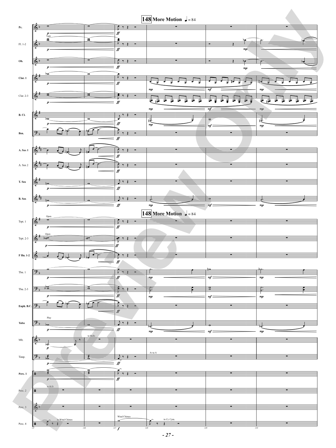 Prophetic Dances: Concert Band Conductor Score & Parts