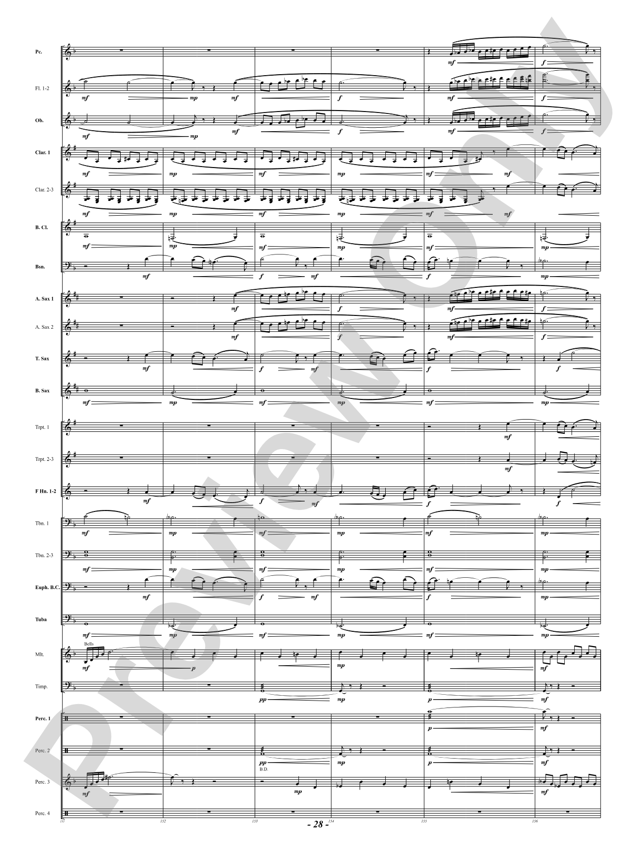 Prophetic Dances: Concert Band Conductor Score & Parts
