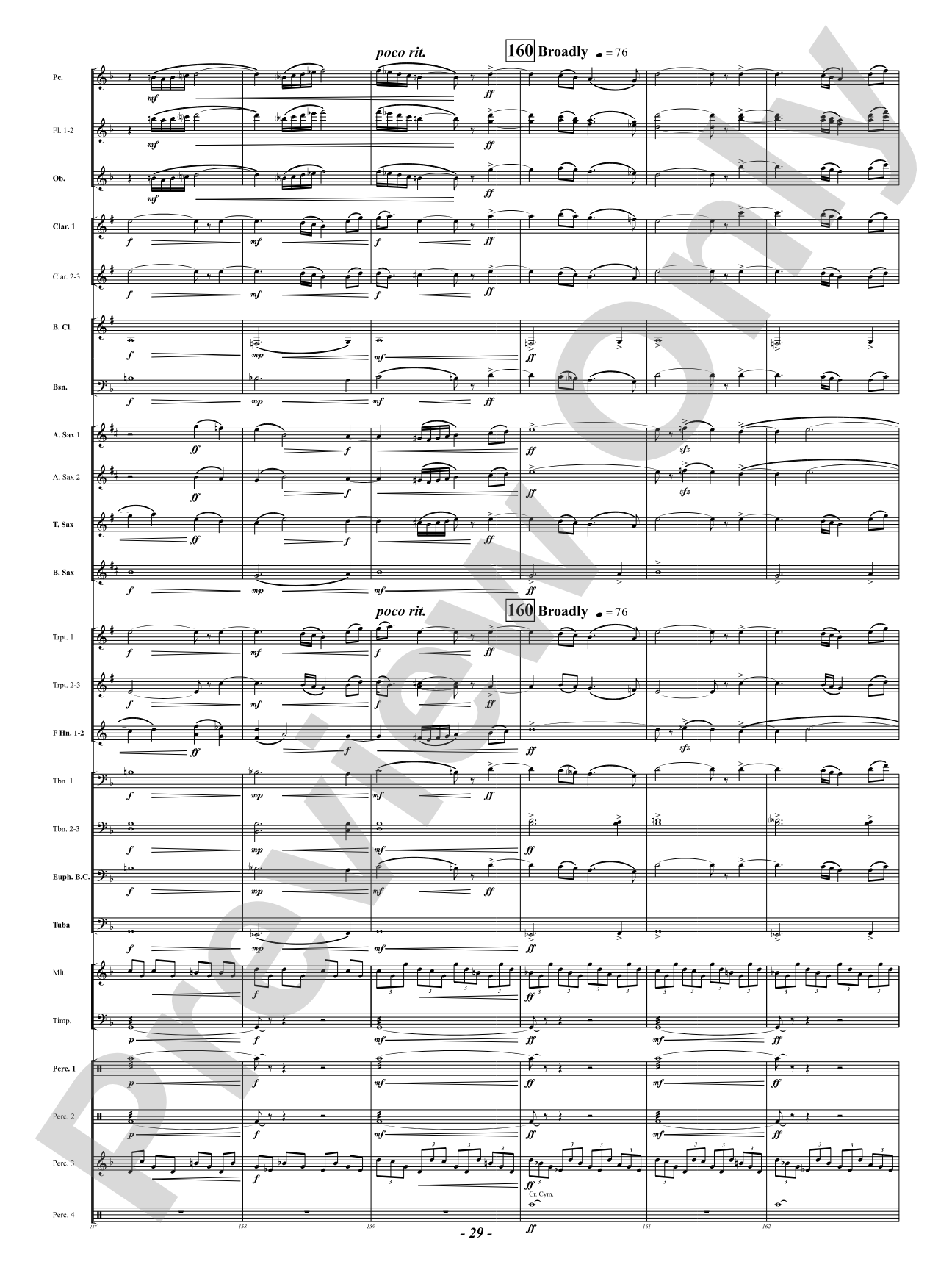Prophetic Dances: Concert Band Conductor Score & Parts