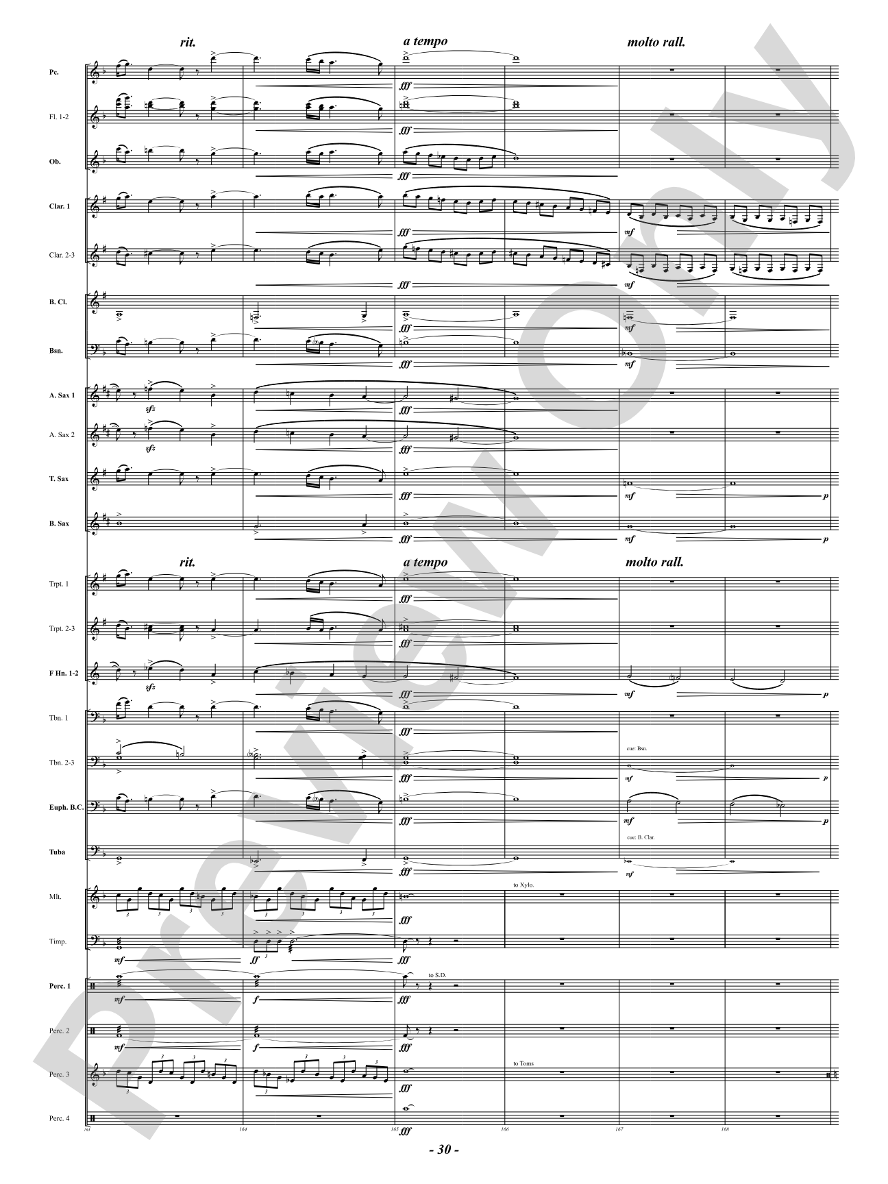 Prophetic Dances: Concert Band Conductor Score & Parts