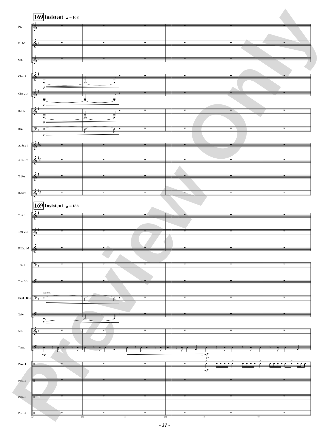 Prophetic Dances: Concert Band Conductor Score & Parts