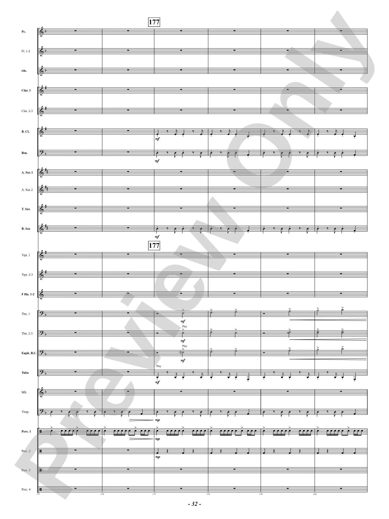 Prophetic Dances: Concert Band Conductor Score & Parts