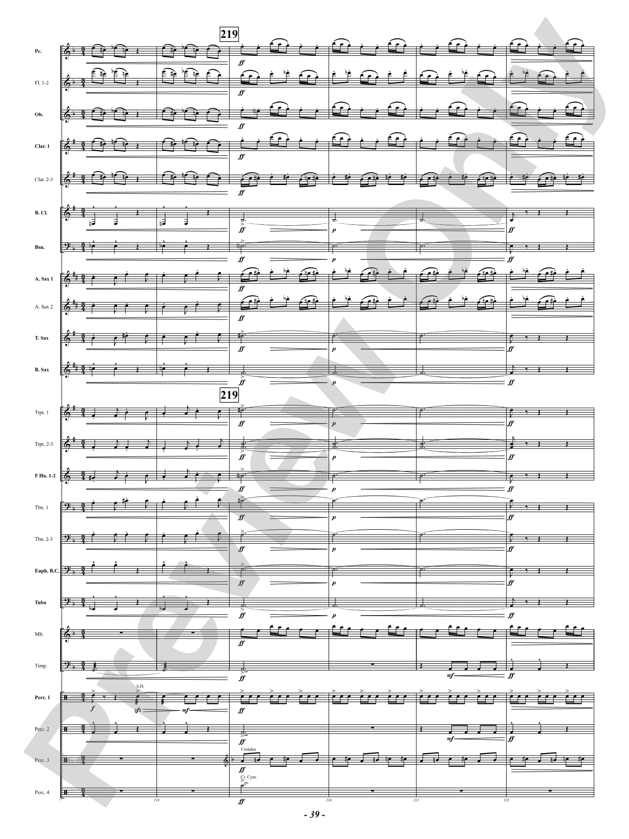 Prophetic Dances: Concert Band Conductor Score & Parts