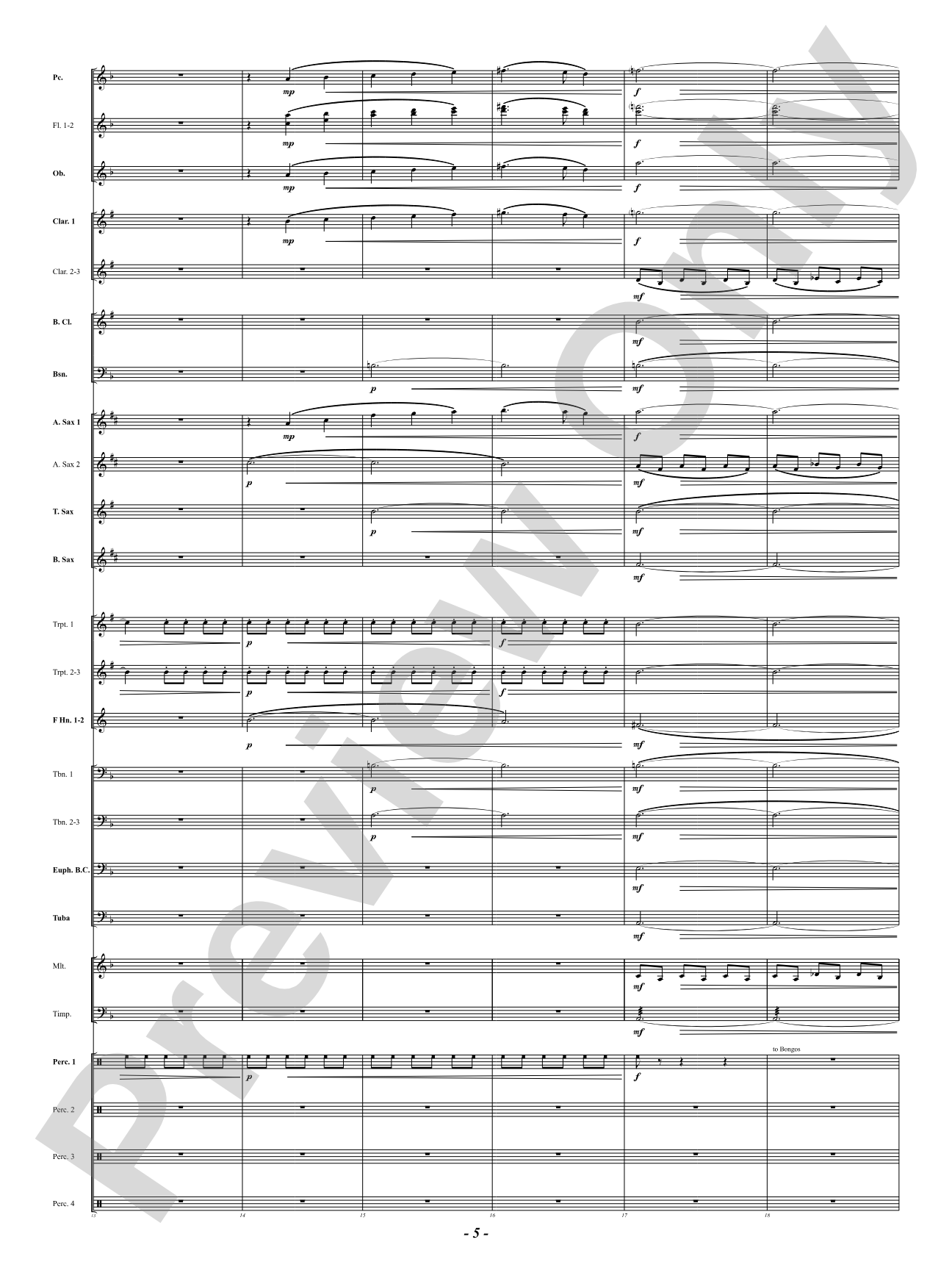 Prophetic Dances: Concert Band Conductor Score & Parts