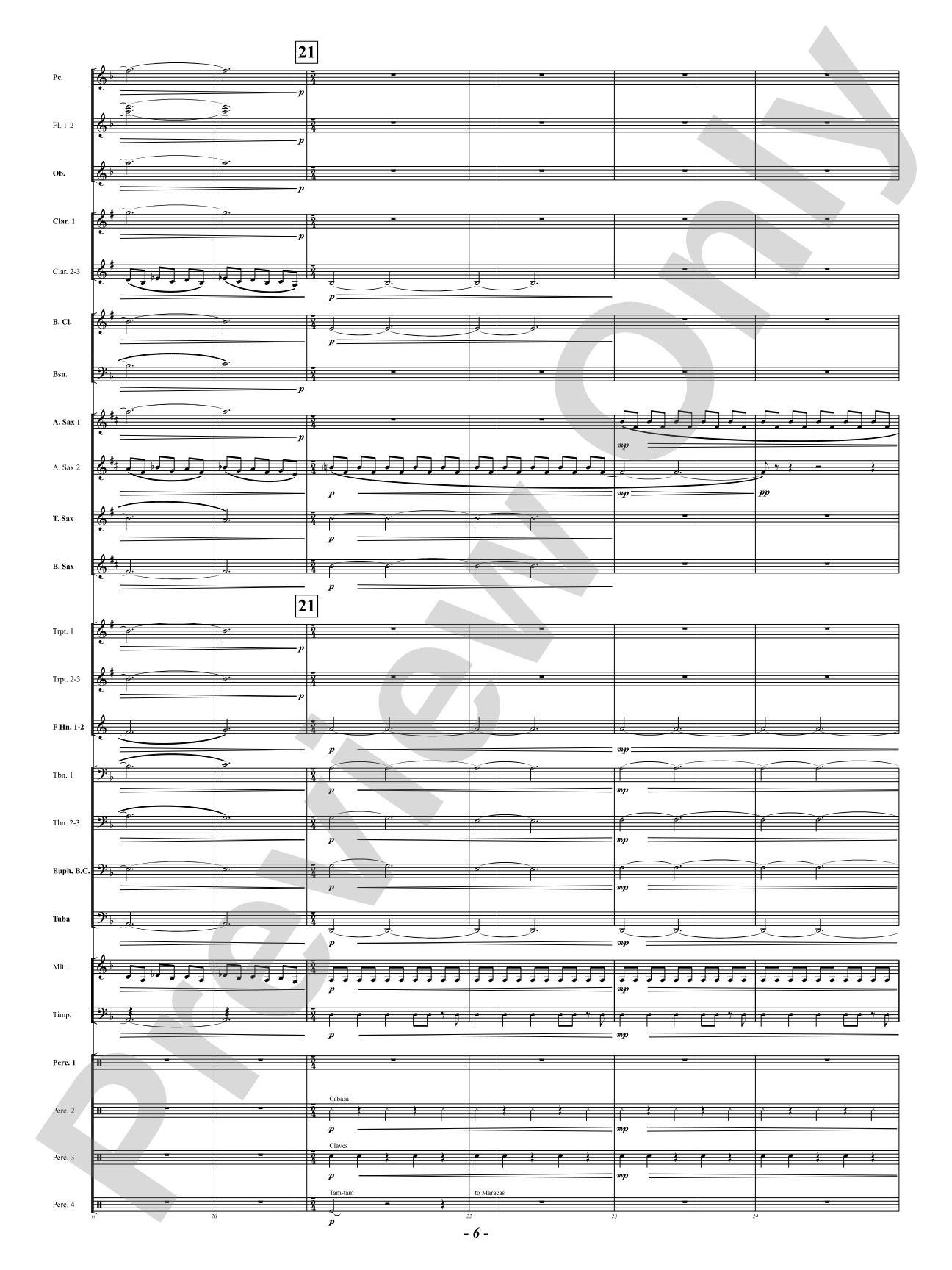 Prophetic Dances: Concert Band Conductor Score & Parts