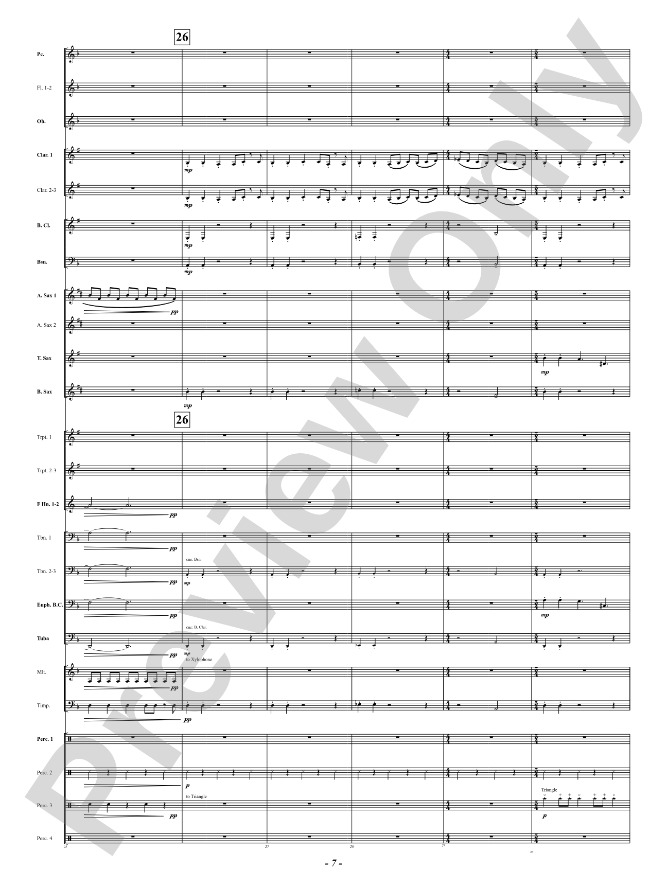 Prophetic Dances: Concert Band Conductor Score & Parts