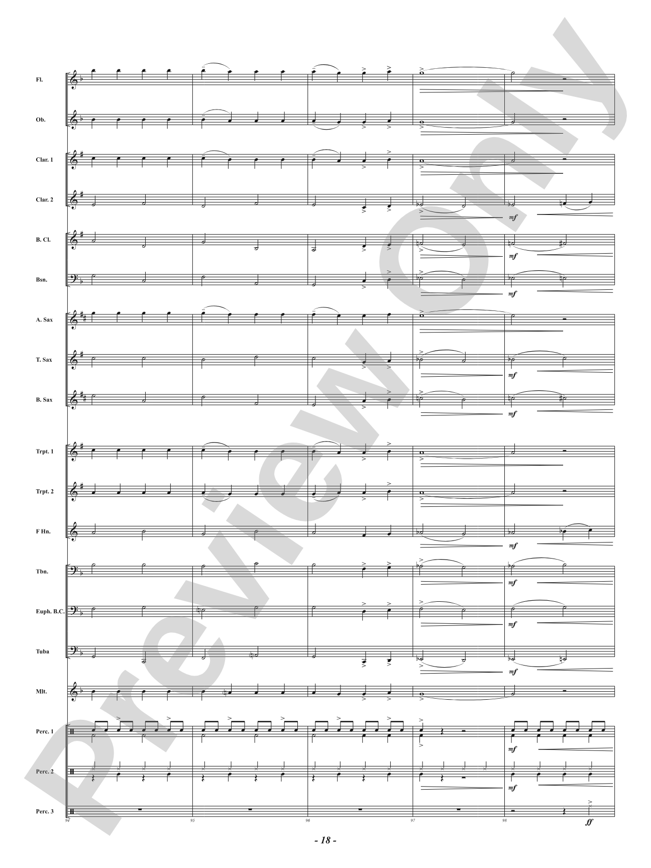 Jingle Jam: Concert Band Conductor Score & Parts