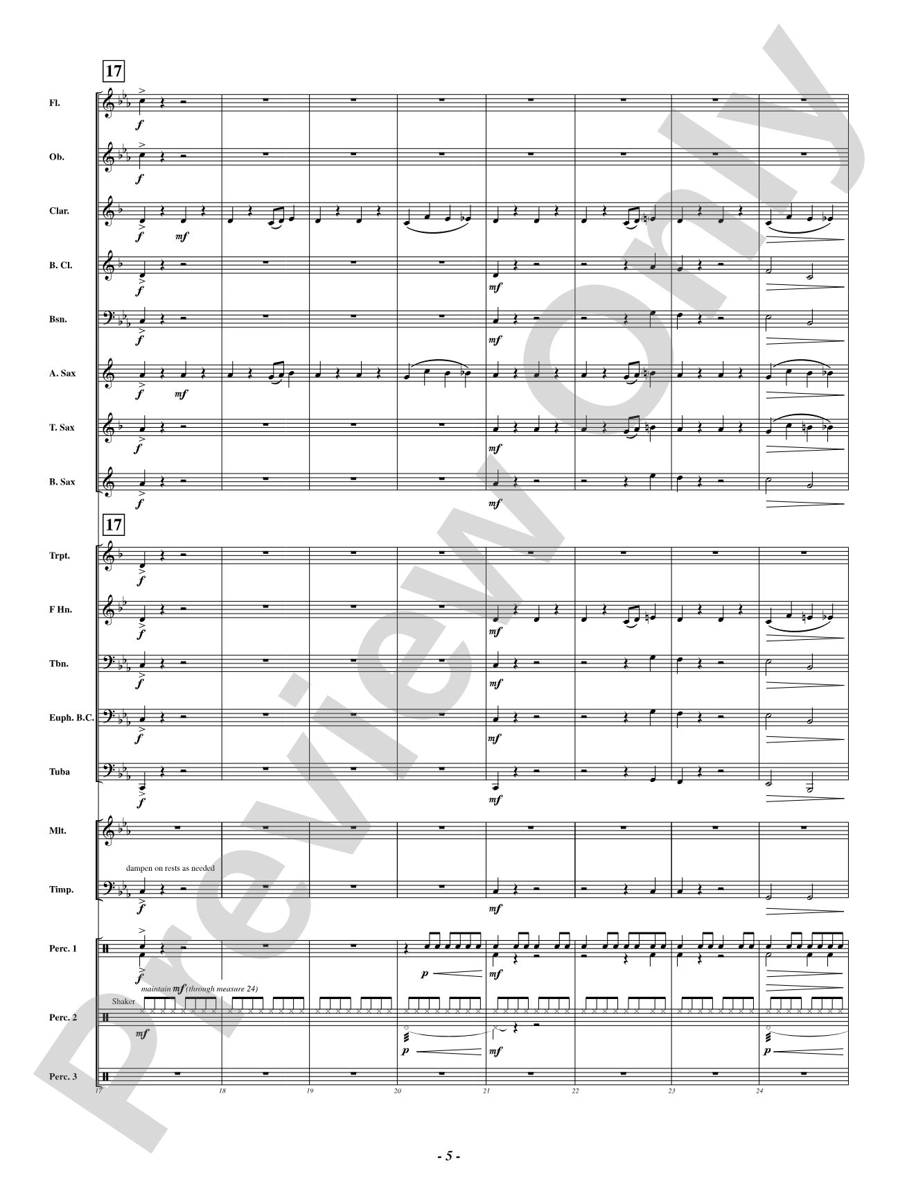 What Lurks in the Shadows: Concert Band Conductor Score & Parts