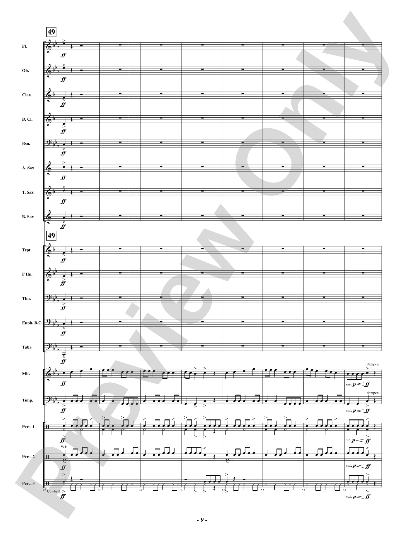 What Lurks in the Shadows: Concert Band Conductor Score & Parts