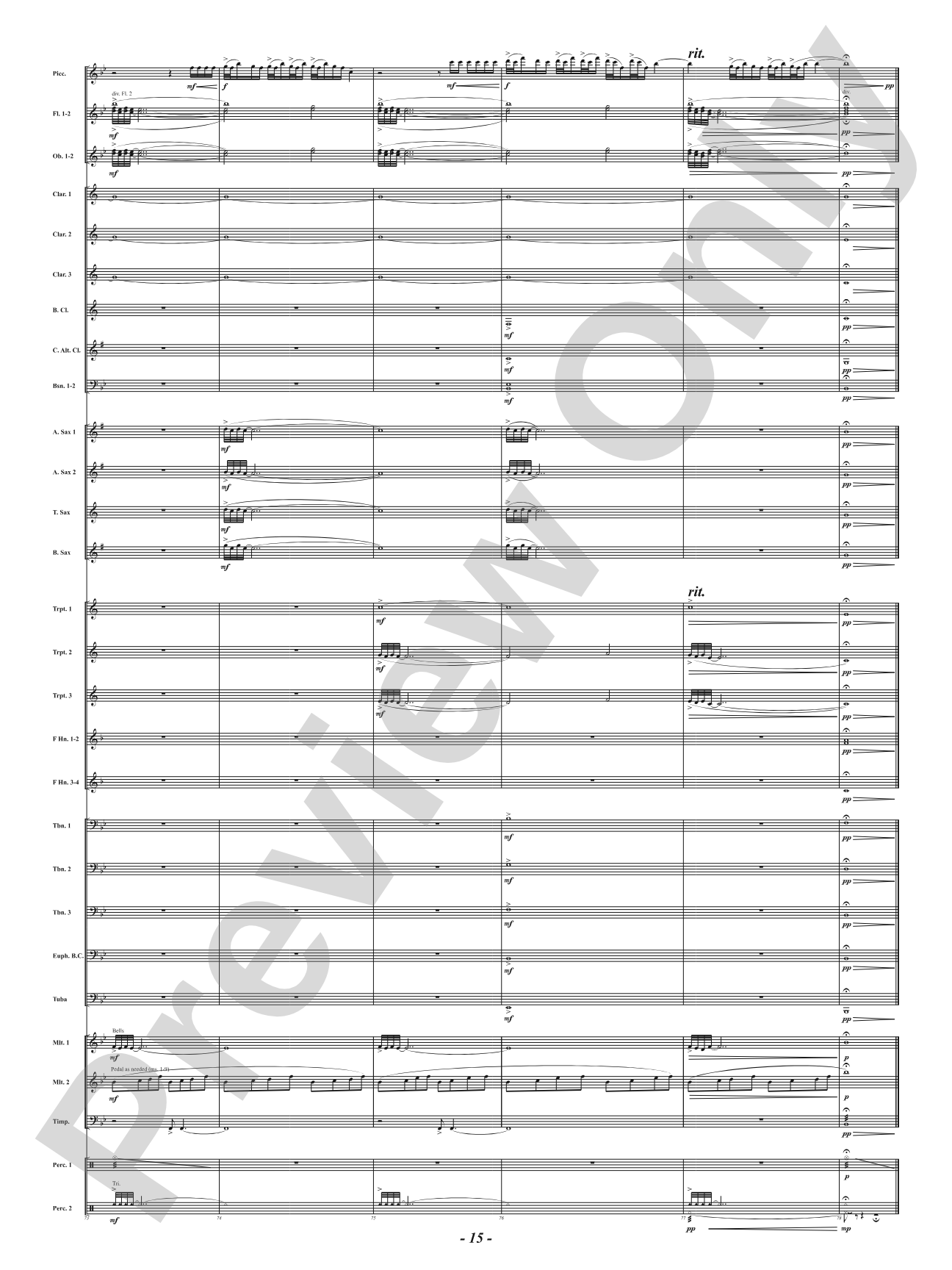 A Legacy of Hope: Score