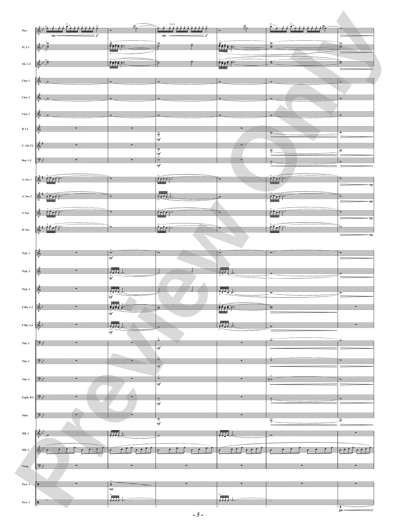 A Legacy of Hope: Score