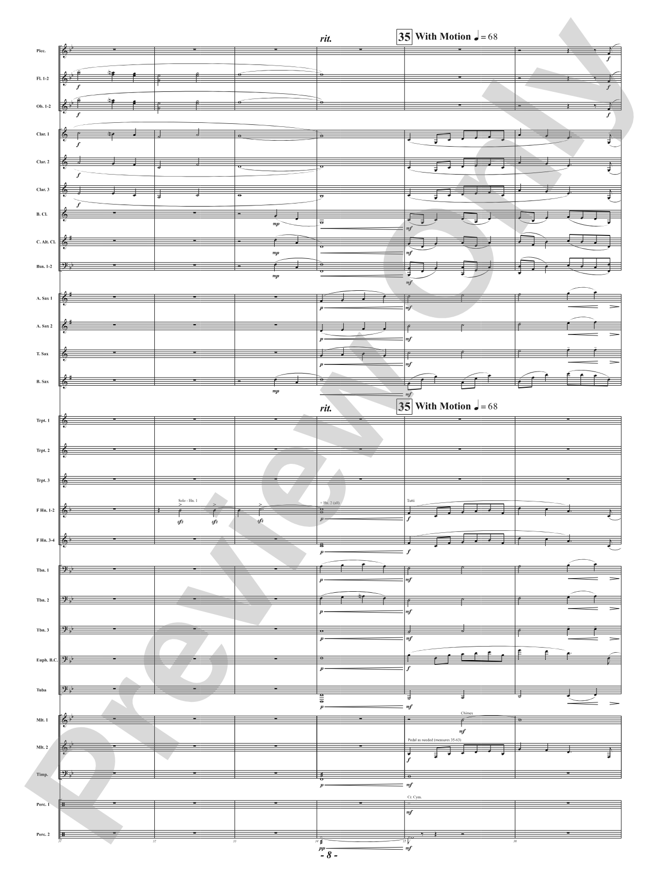 A Legacy of Hope: Score