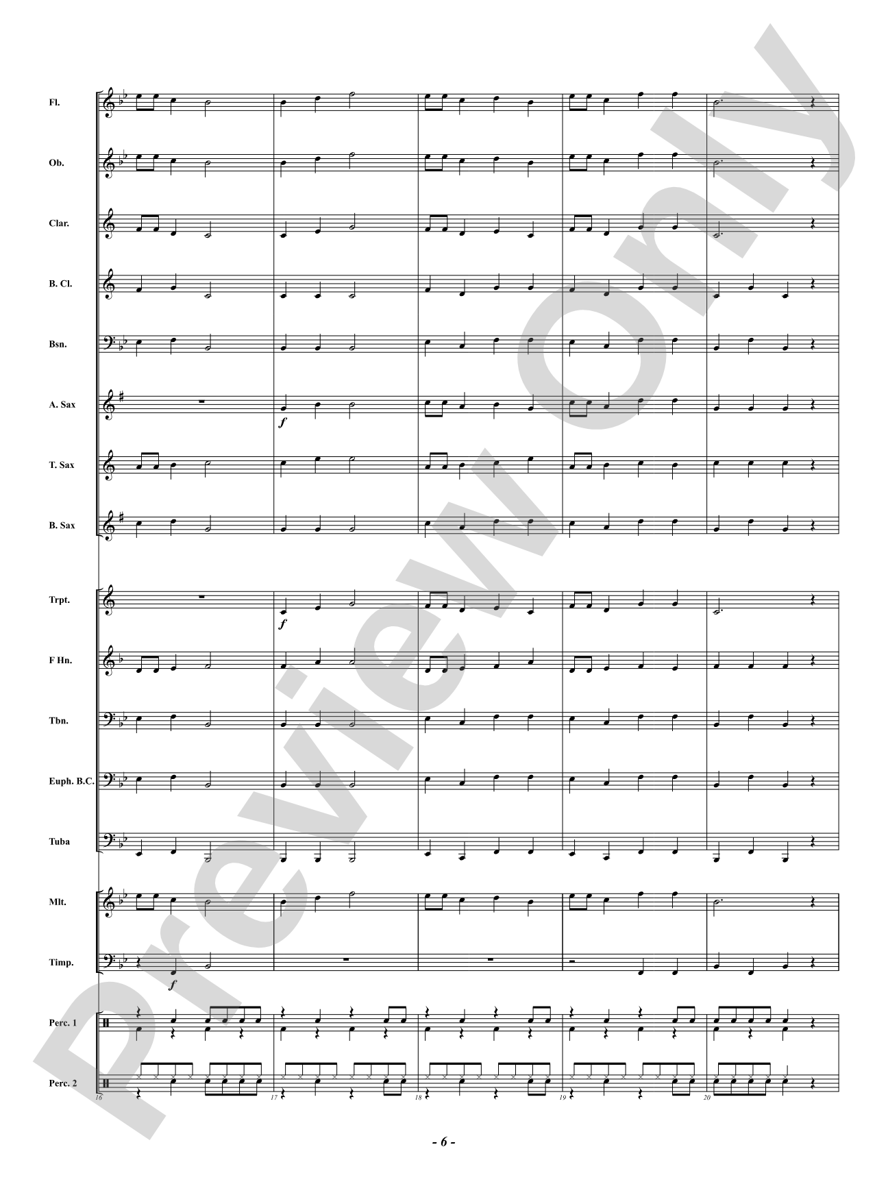 Rock Solid: Concert Band Conductor Score & Parts