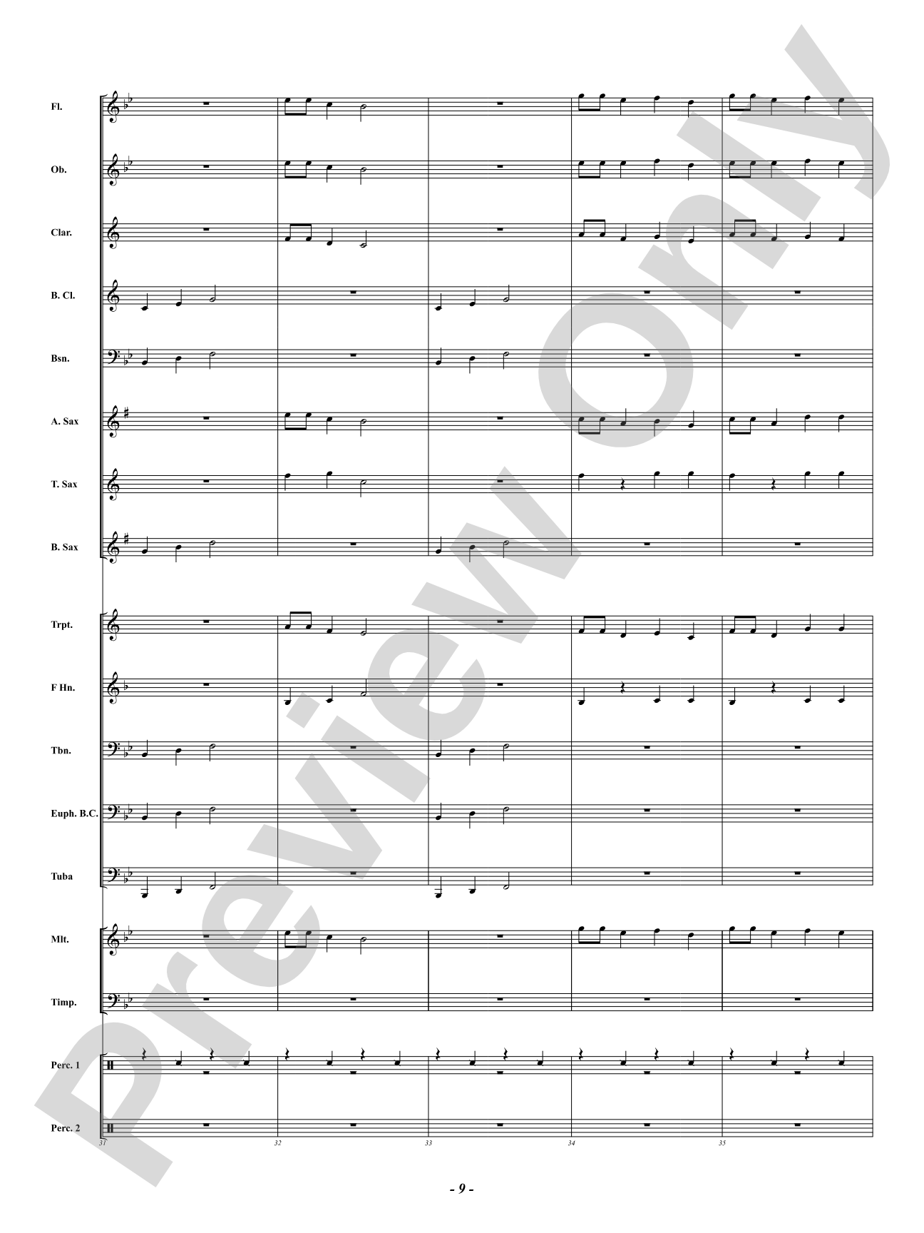 Rock Solid: Concert Band Conductor Score & Parts