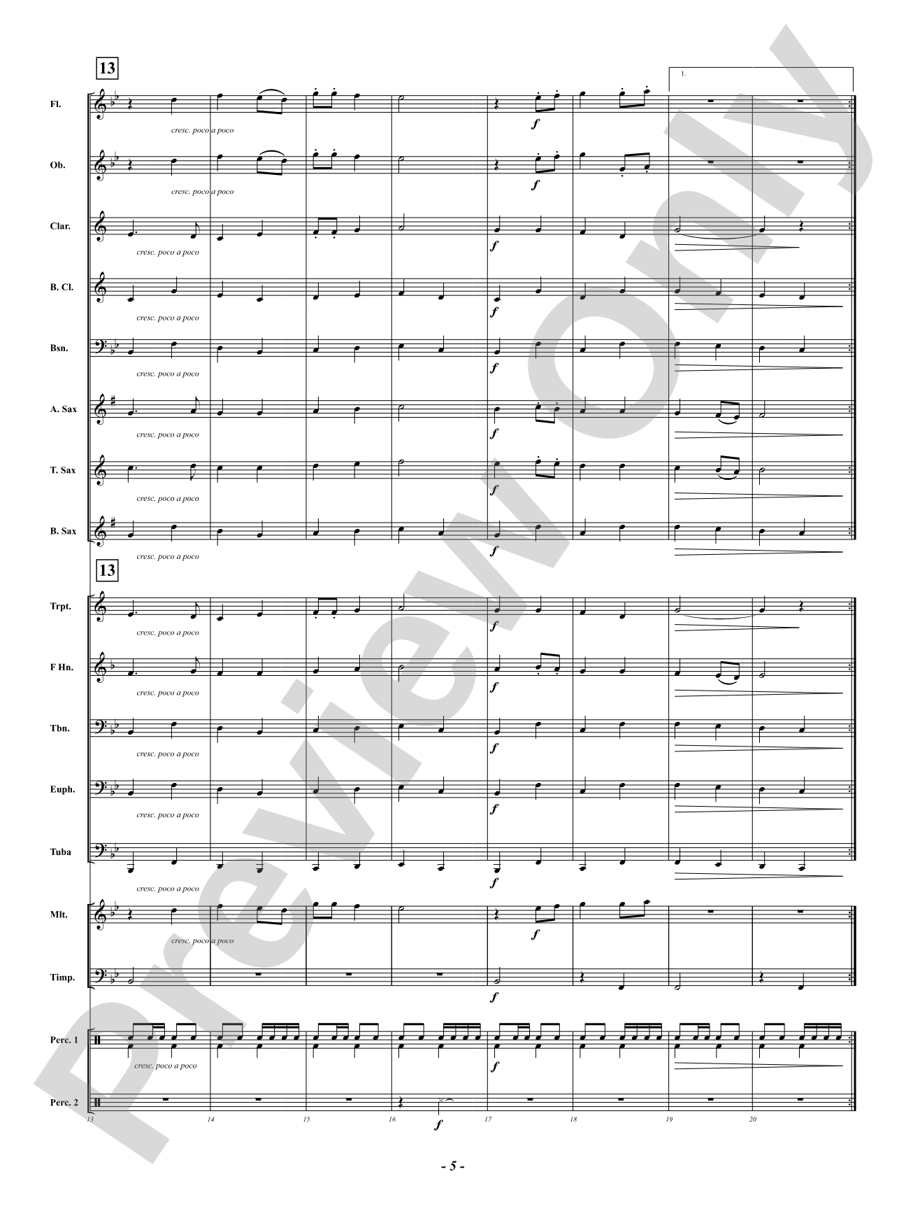 Courage and Bravery (Concert March): Concert Band Conductor Score & Parts