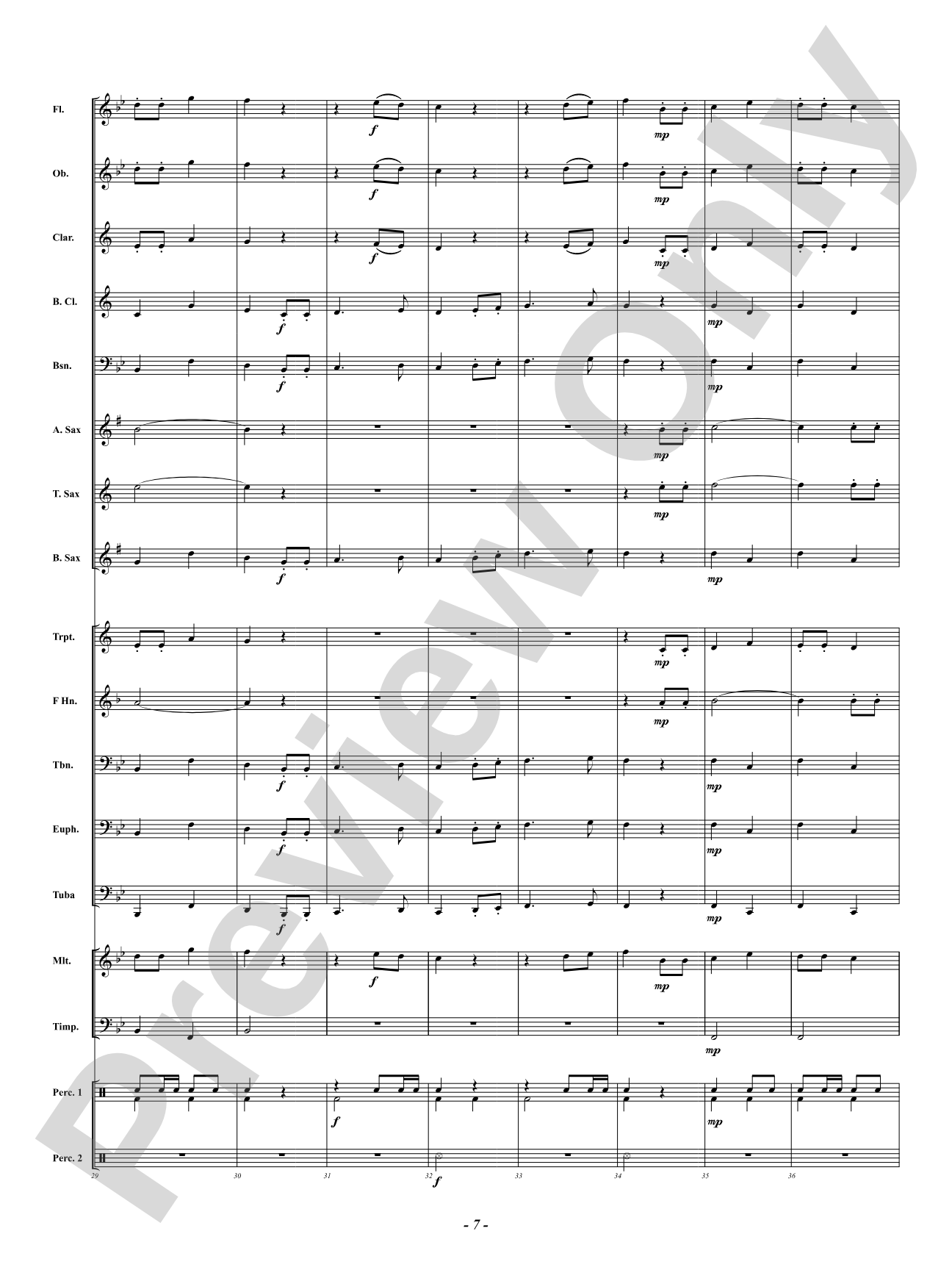 Courage and Bravery (Concert March): Concert Band Conductor Score & Parts