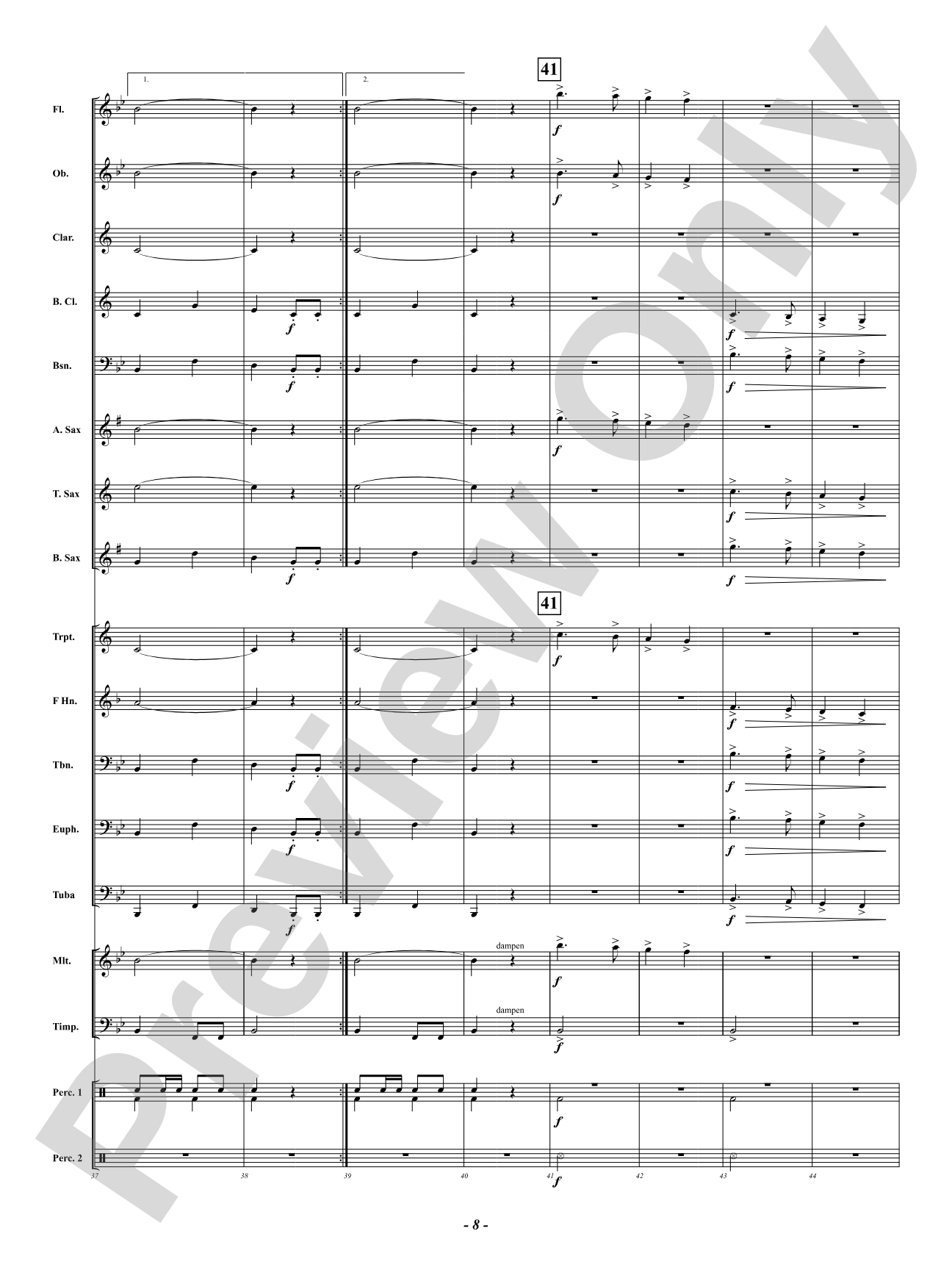 Courage and Bravery (Concert March): Concert Band Conductor Score & Parts