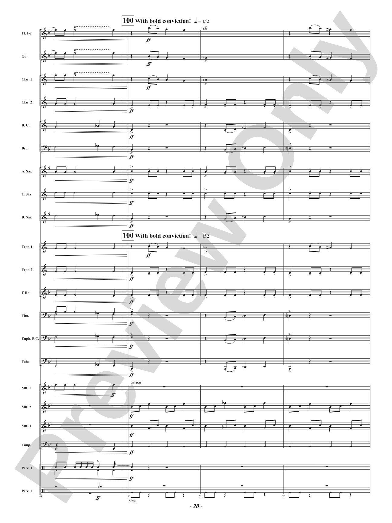 Stronger Together: Concert Band Conductor Score & Parts