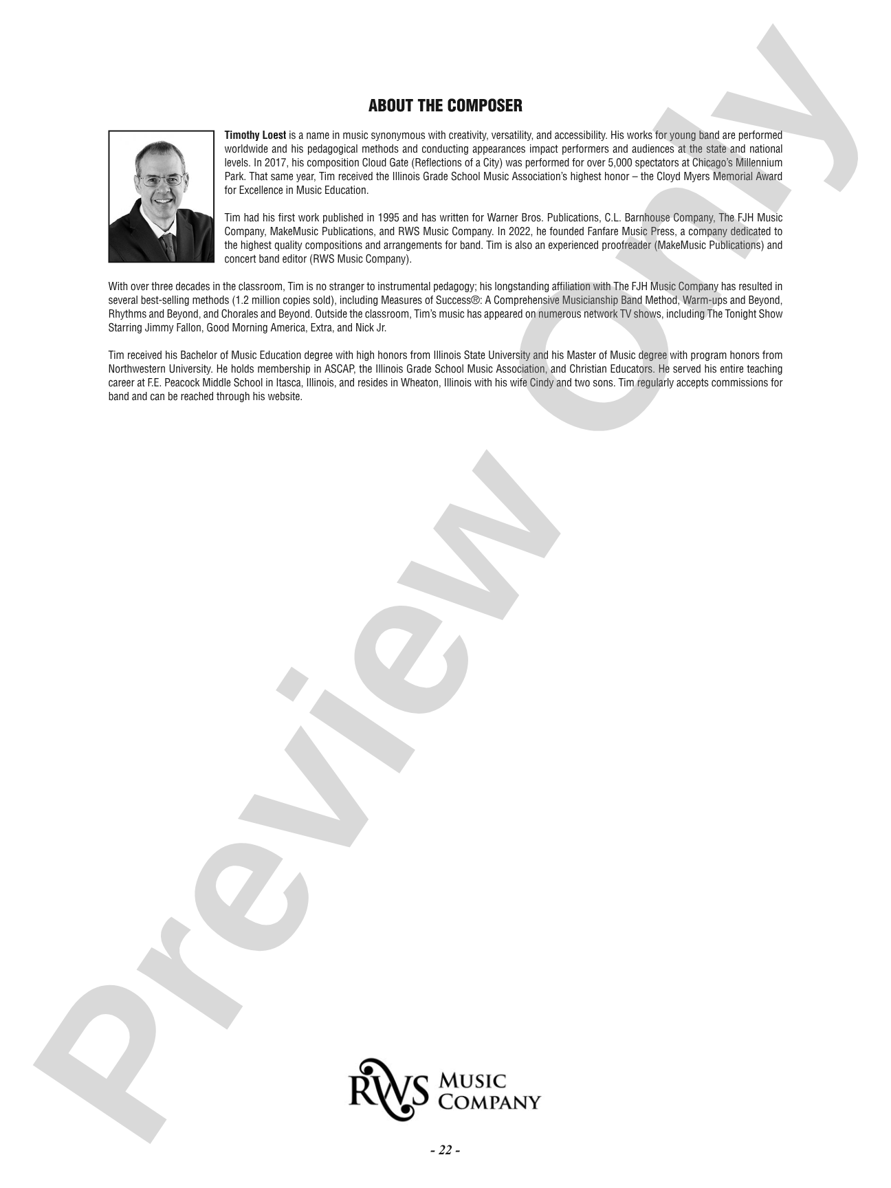 Stronger Together: Concert Band Conductor Score & Parts